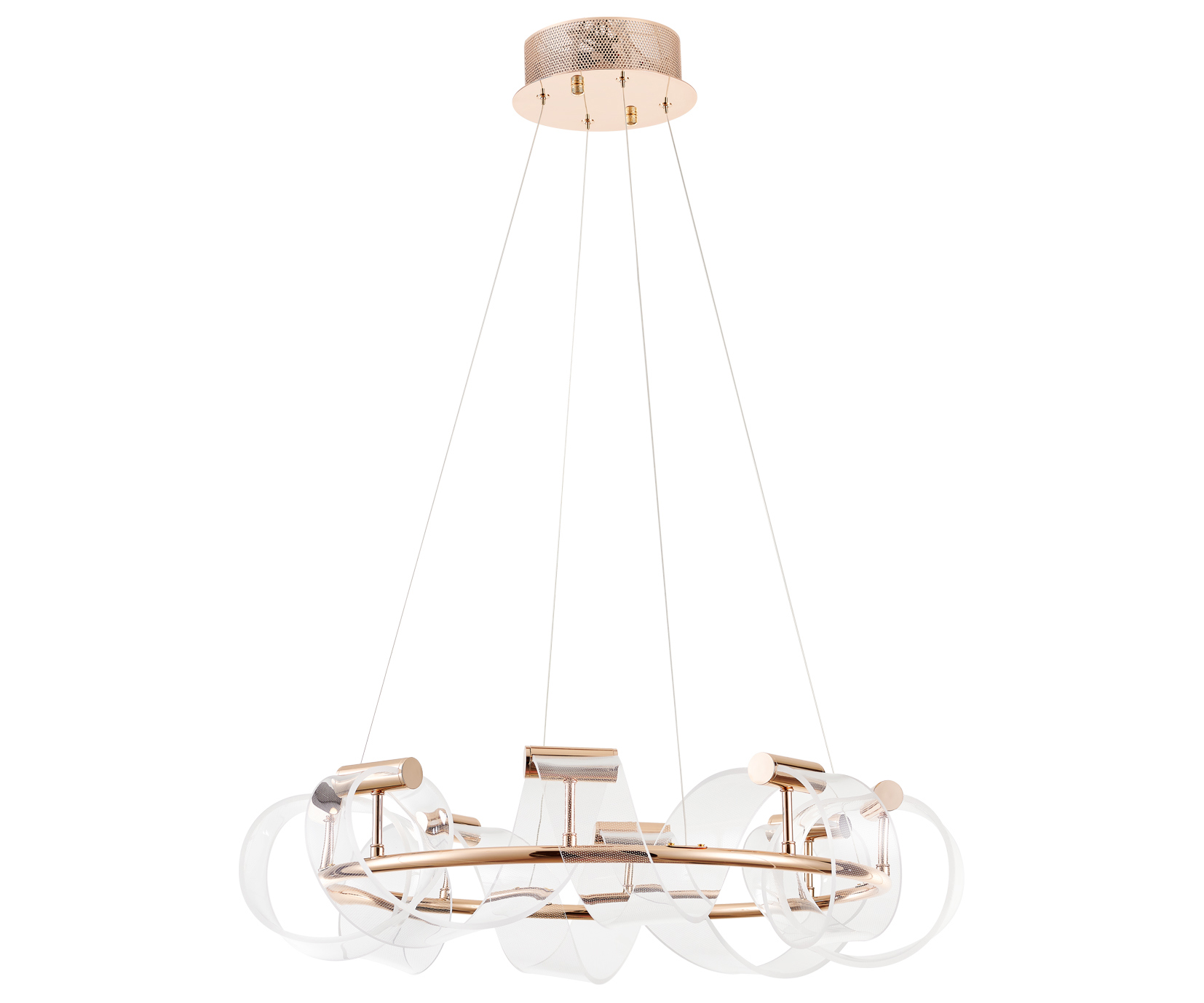 Изображение товара Подвесной светодиодный светильник Kink light Ранни 80Вт 35м² нейтральный белый золотистый