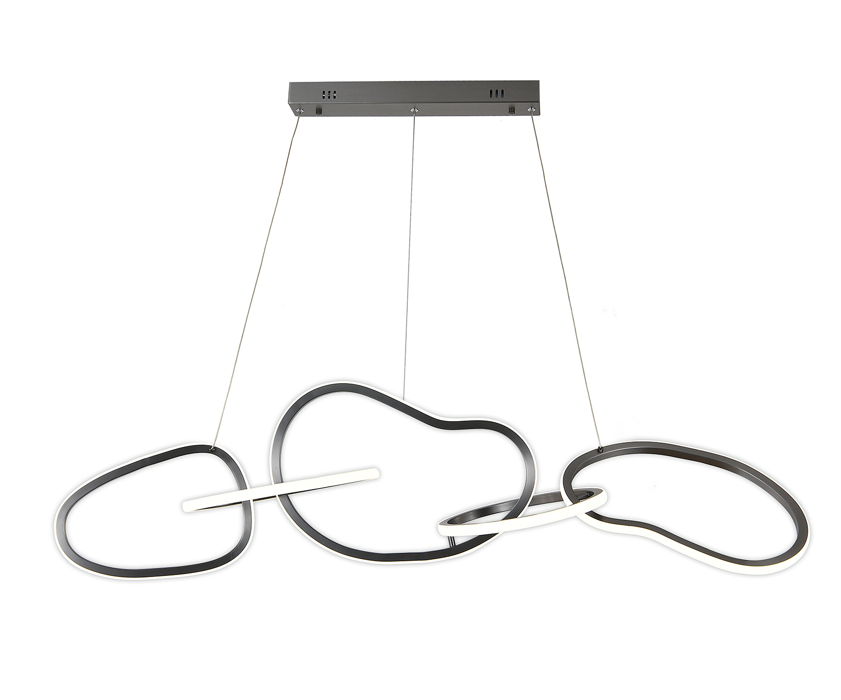 Изображение товара Светильник подвесной светодиодный Kink light Сена 07609-5al.12 40 м² нейтральный белый свет цвет серый