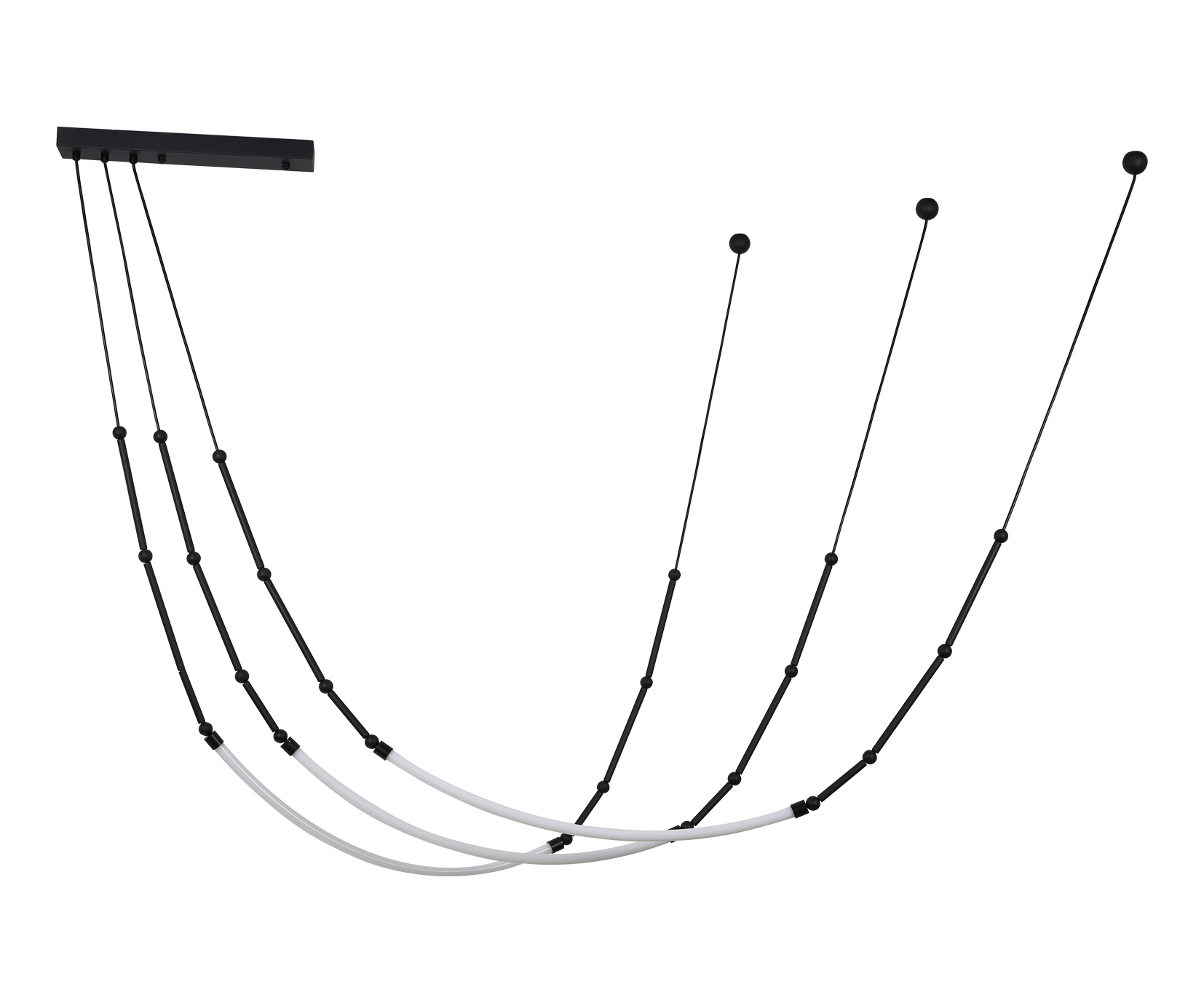 Изображение товара Светильник подвесной светодиодный Kink light Бофорт 08060-3as.19 25 м² нейтральный белый свет цвет черный