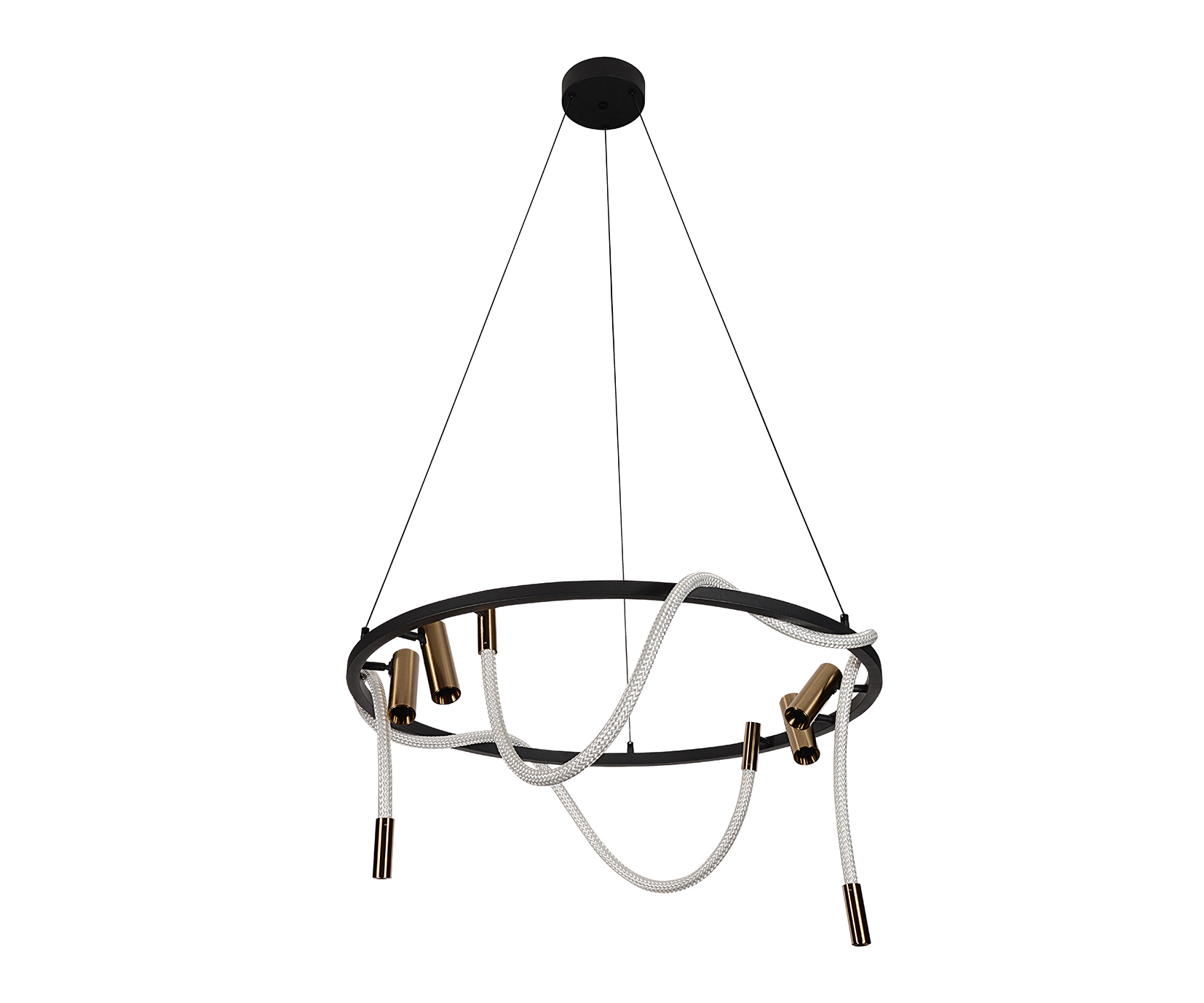 Изображение товара Светильник подвесной светодиодный Kink light Кайли 08039k-80a 19 45 м² нейтральный белый свет цвет черный