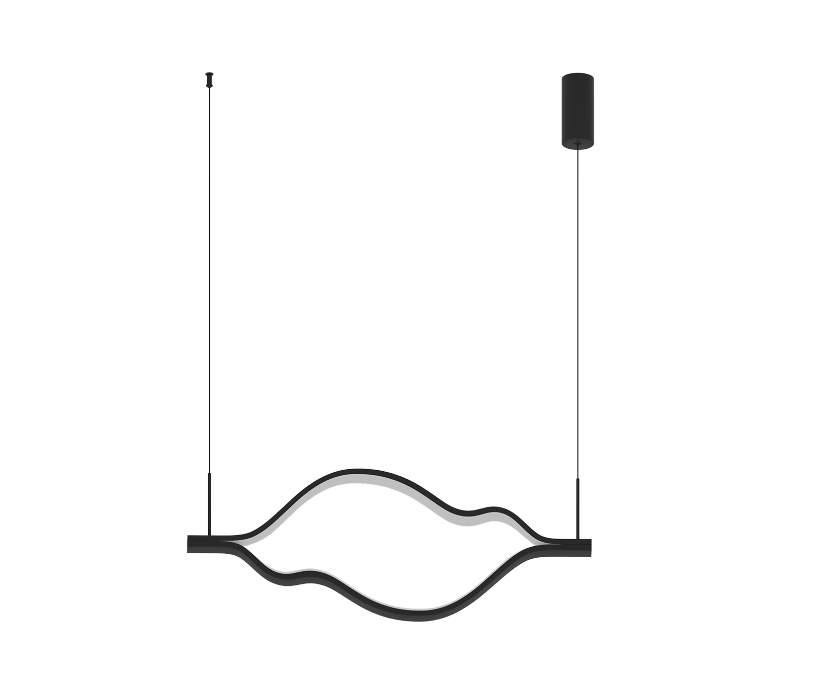 Изображение товара Светильник подвесной светодиодный Kink light Линн 08258-100.19p 10 м² нейтральный белый свет цвет черный