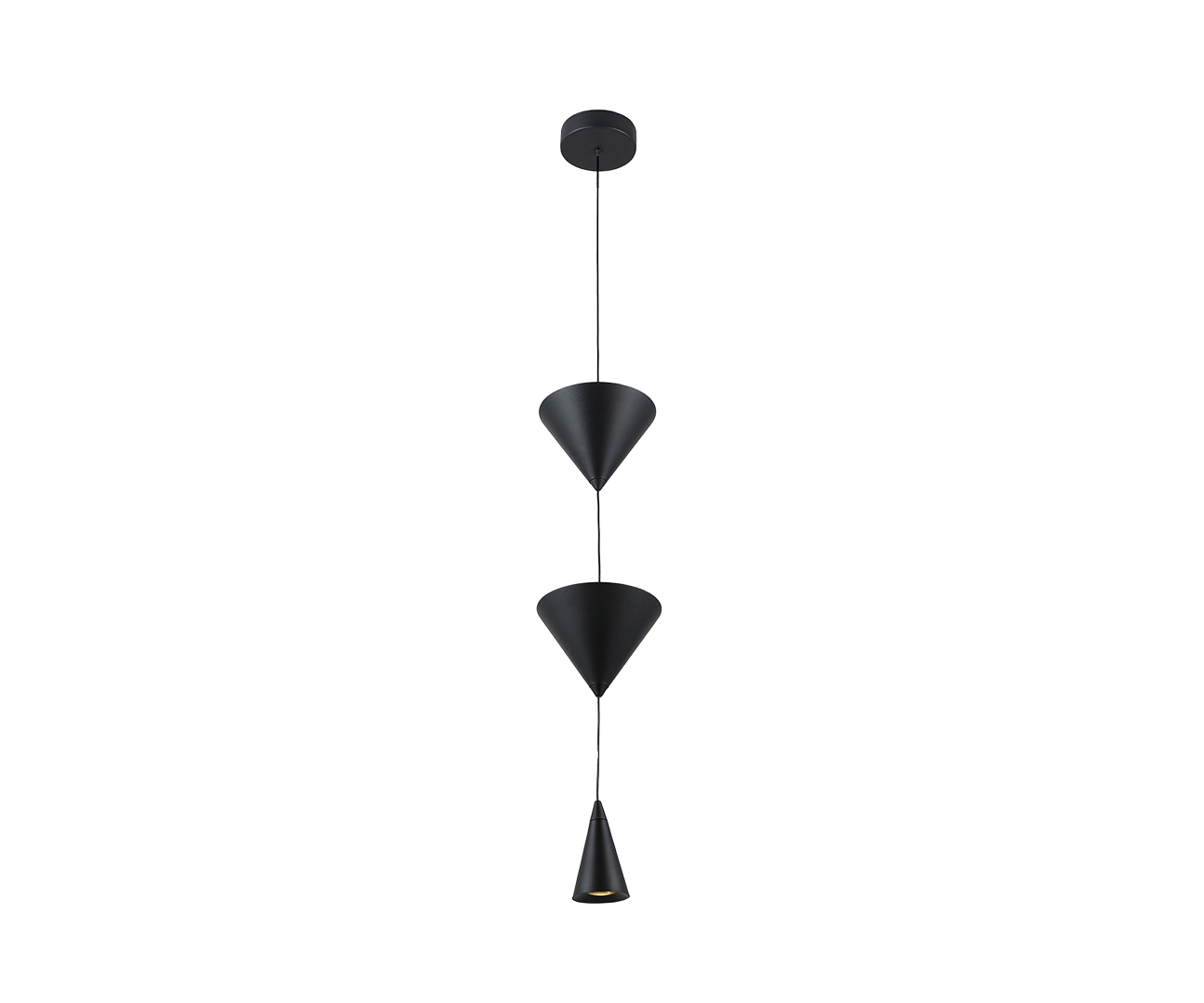 Изображение товара Подвесной светильник Kink light Риви 08481-3a.19 5 м² нейтральный белый черный дизайн
