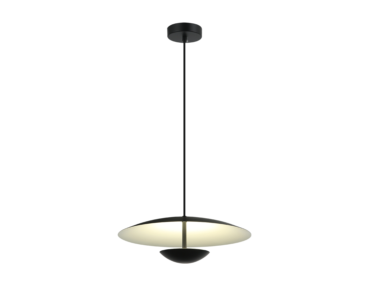 Изображение товара Подвесной светильник Kink light Синди 08467-35a.19 2м2 нейтральный белый свет черный
