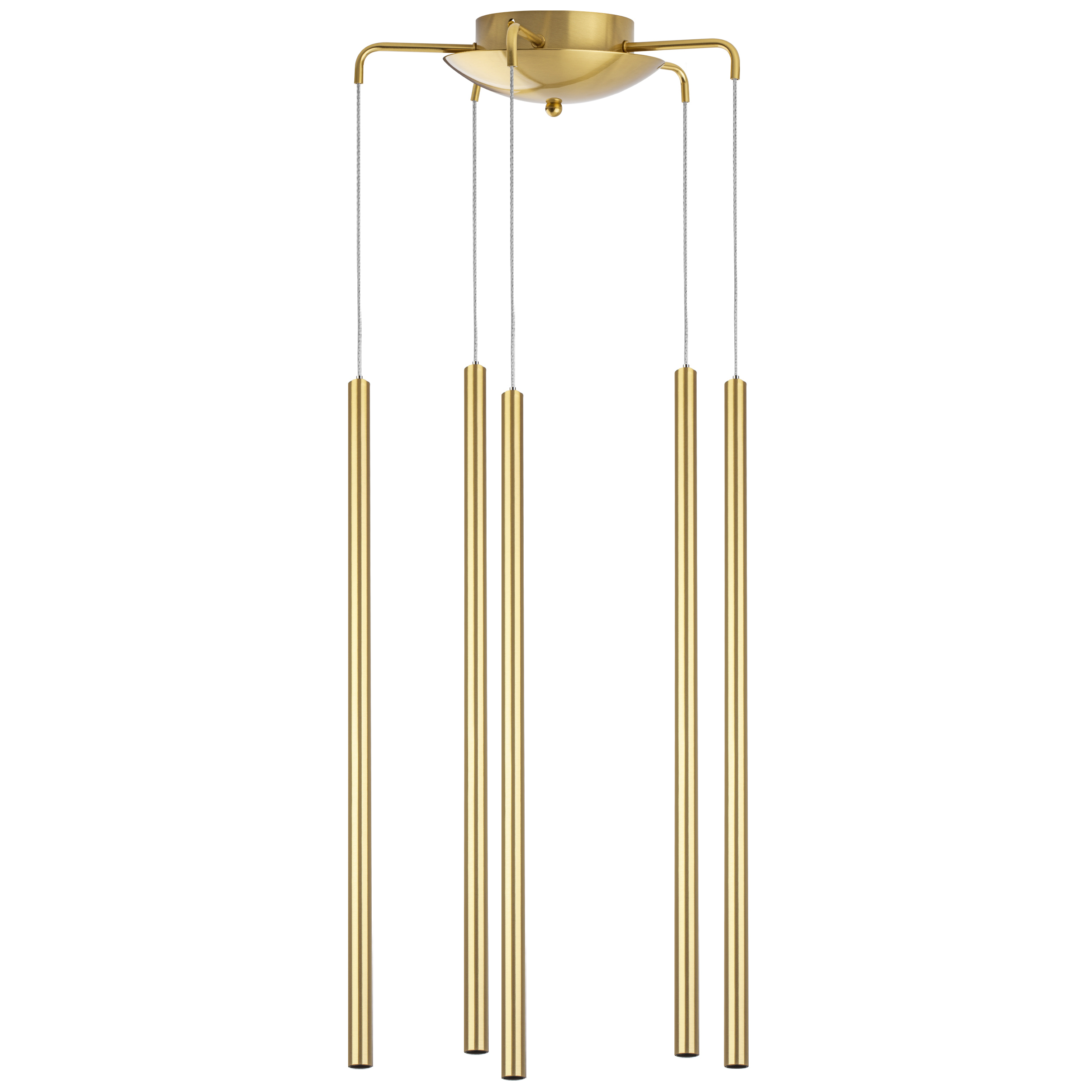 Изображение товара Светильник подвесной светодиодный Lightstar Tubo L5t747343 8 м² нейтральный белый свет цвет золото