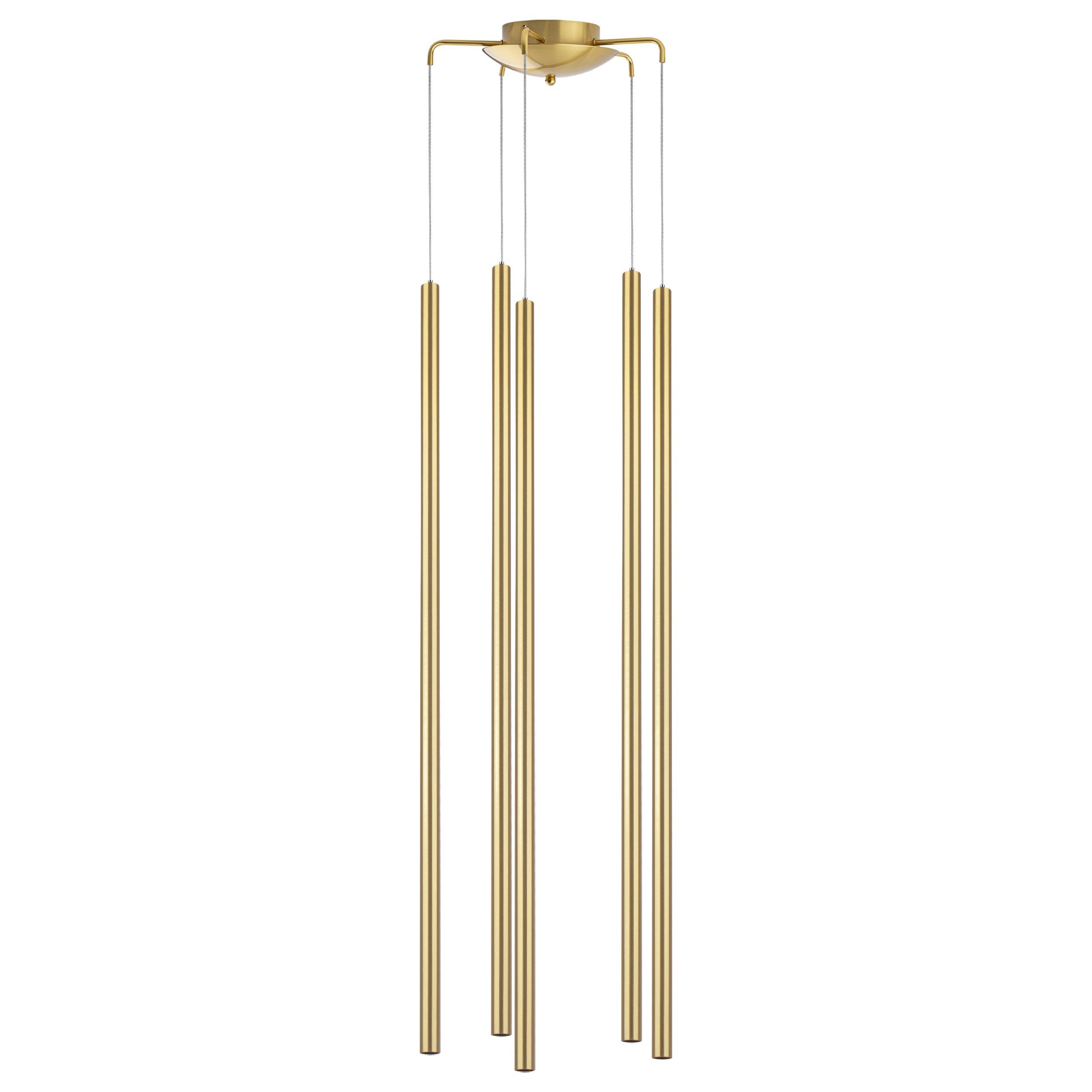 Изображение товара Светильник подвесной светодиодный Lightstar Tubo L5t747433 8 м² нейтральный белый свет цвет золото