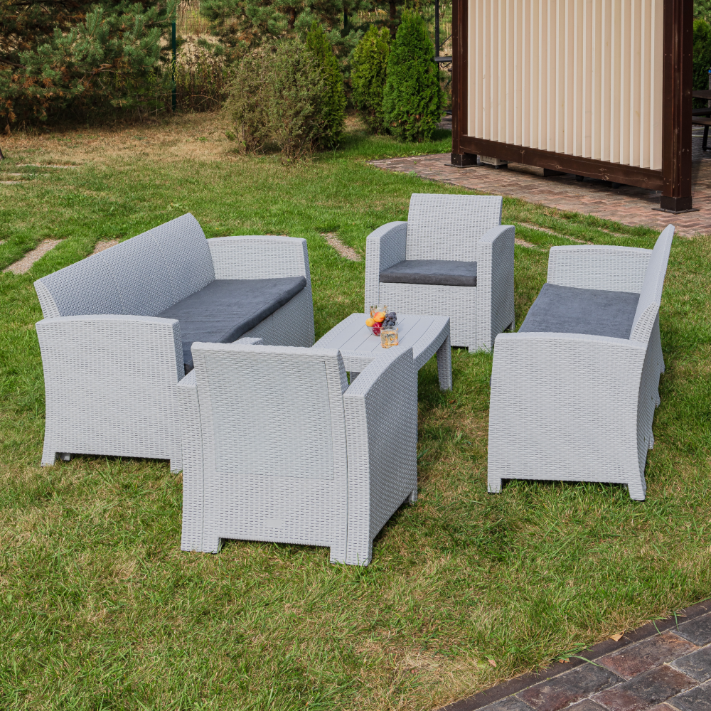 Изображение товара Набор садовой мебели Royal Family Lana Grand XL светло-серый 5 предметов