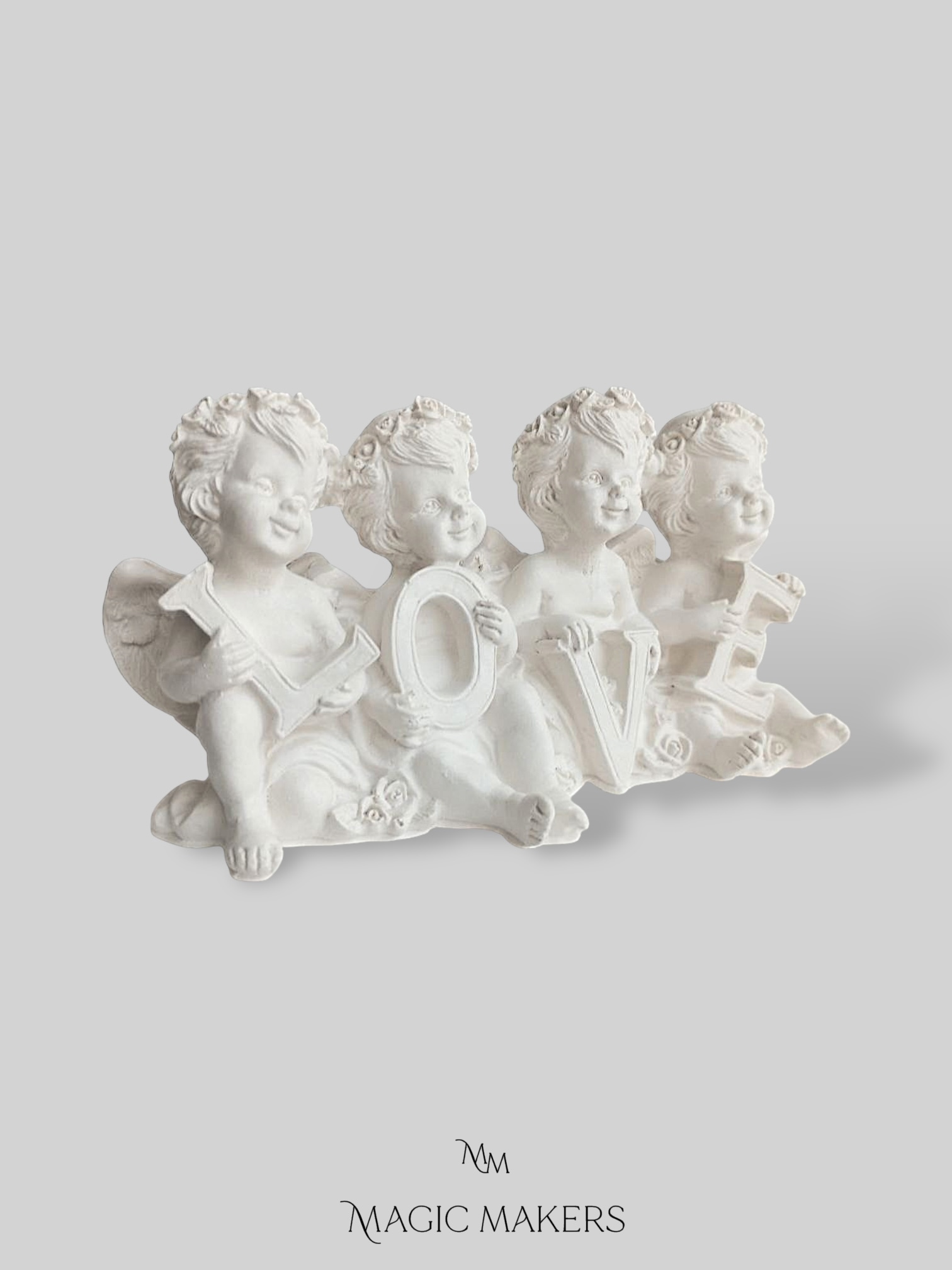 Изображение товара Статуэтка LOVE ангел MAGIC MAKERS — декоративная фигура 5 см, белая