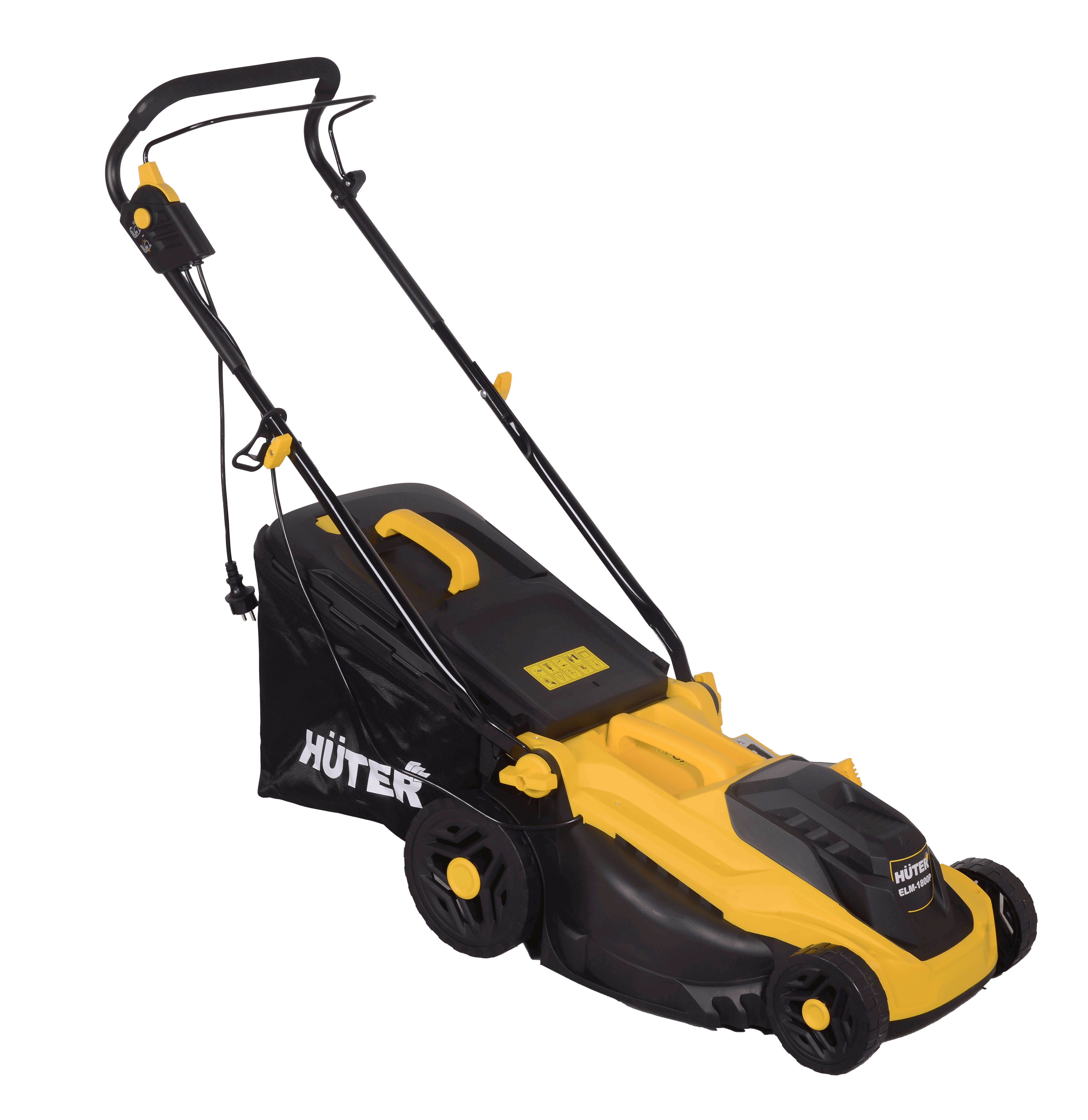 Изображение товара Газонокосилка электрическая HUTER ELM-1800P с мощностью 1800 Вт