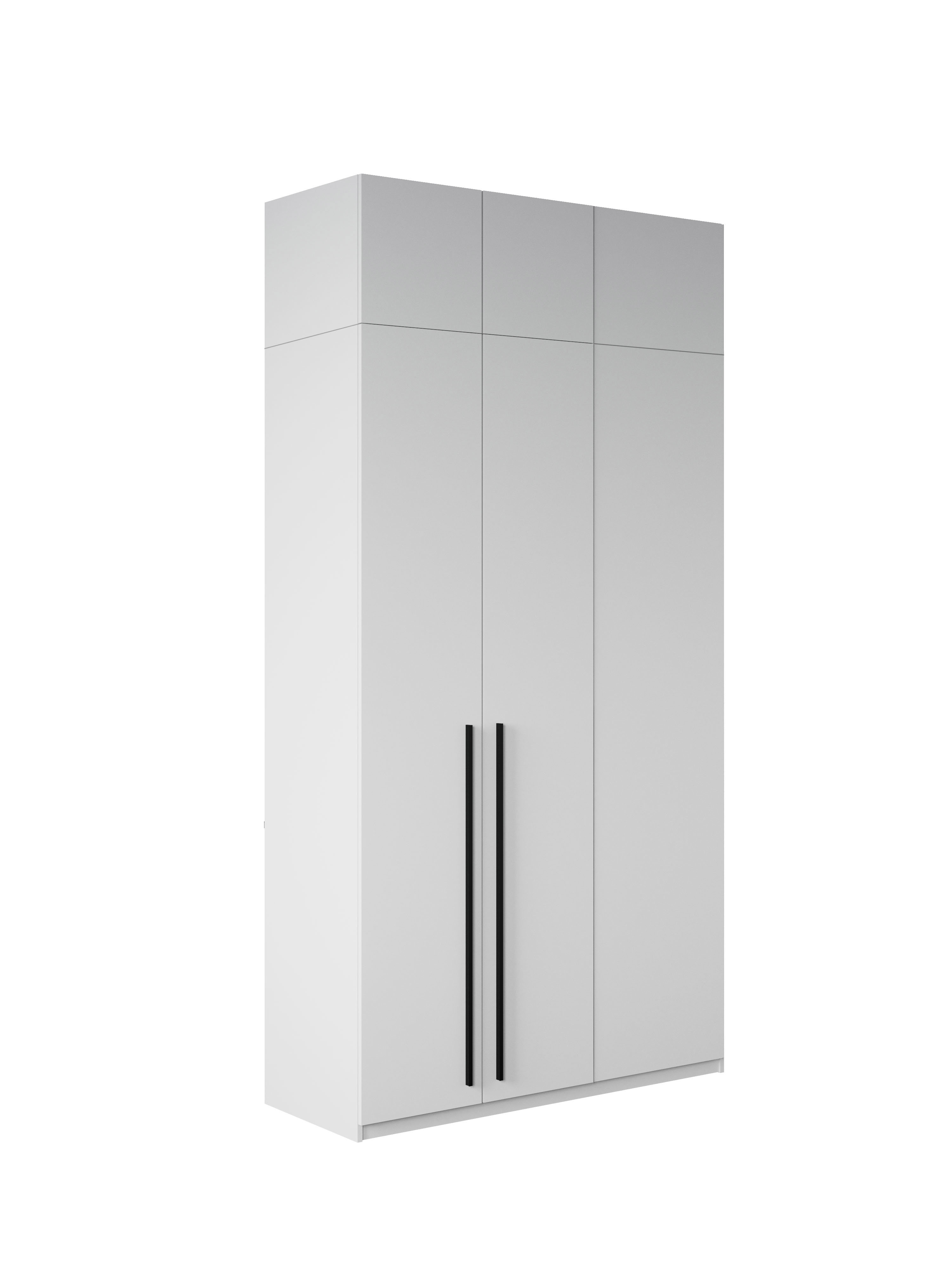 Изображение товара Шкаф распашной Принцесса Мелания 3029а угловой из ЛДСП 130x260x50 см белый