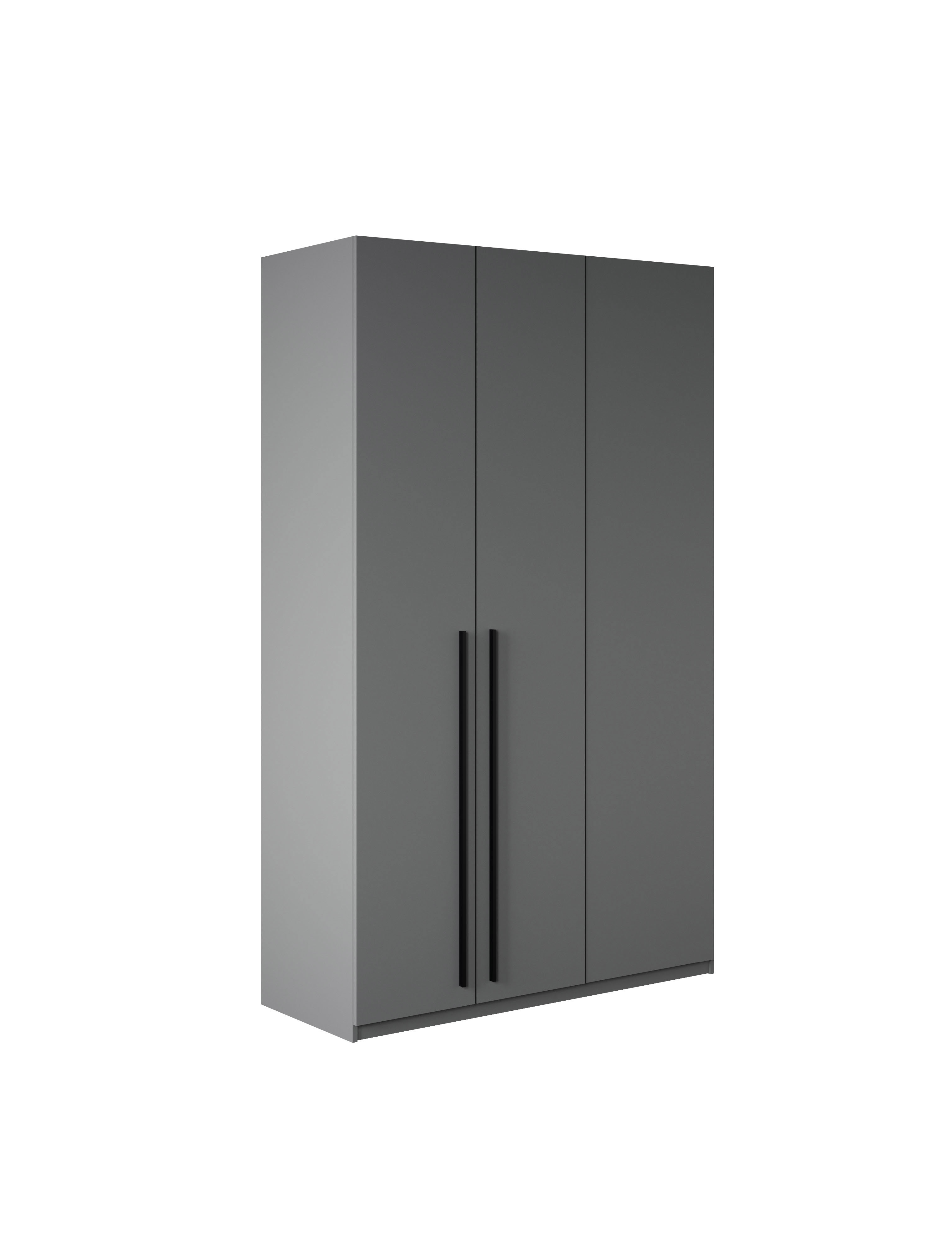Изображение товара Шкаф распашной Принцесса Мелания 3129 в стиле современный графит 130x220x50 см