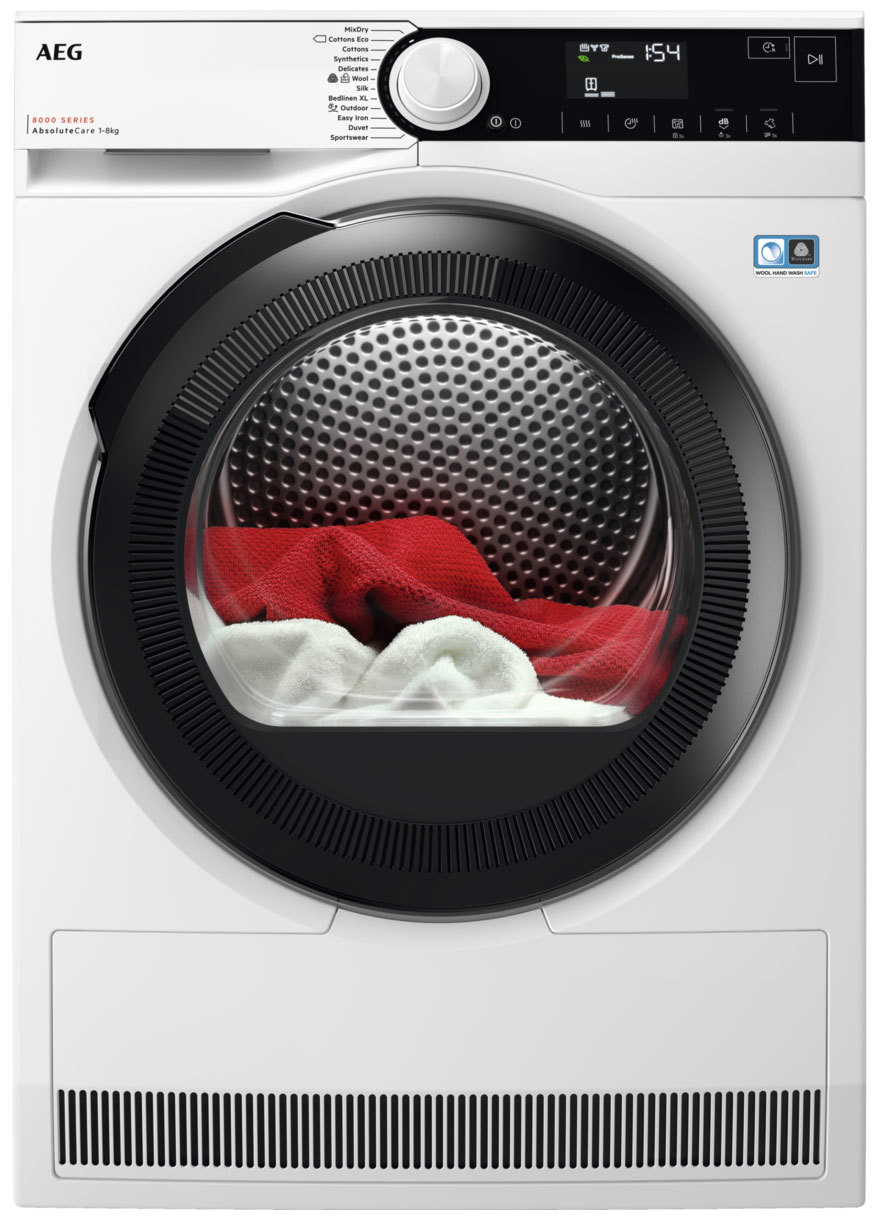 Изображение товара Сушильная машина AEG TR838P4E с тепловым насосом 8 кг белая
