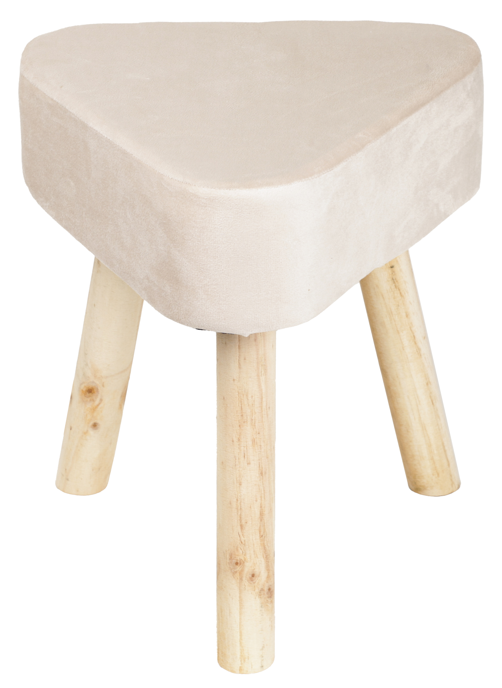 Пуф на ножках полиэстер Dream River бежевый 32x36 см