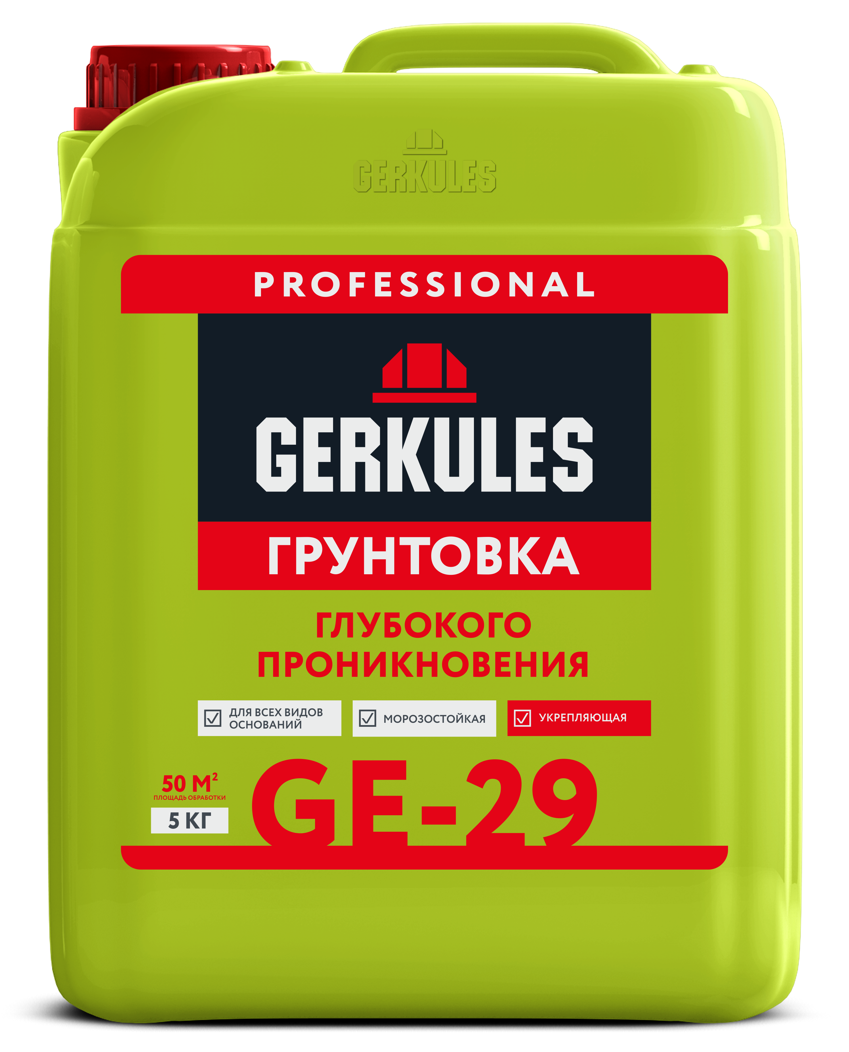 Изображение товара Грунтовка глубокого проникновения Gerkules GE-29 5л для укрепления оснований