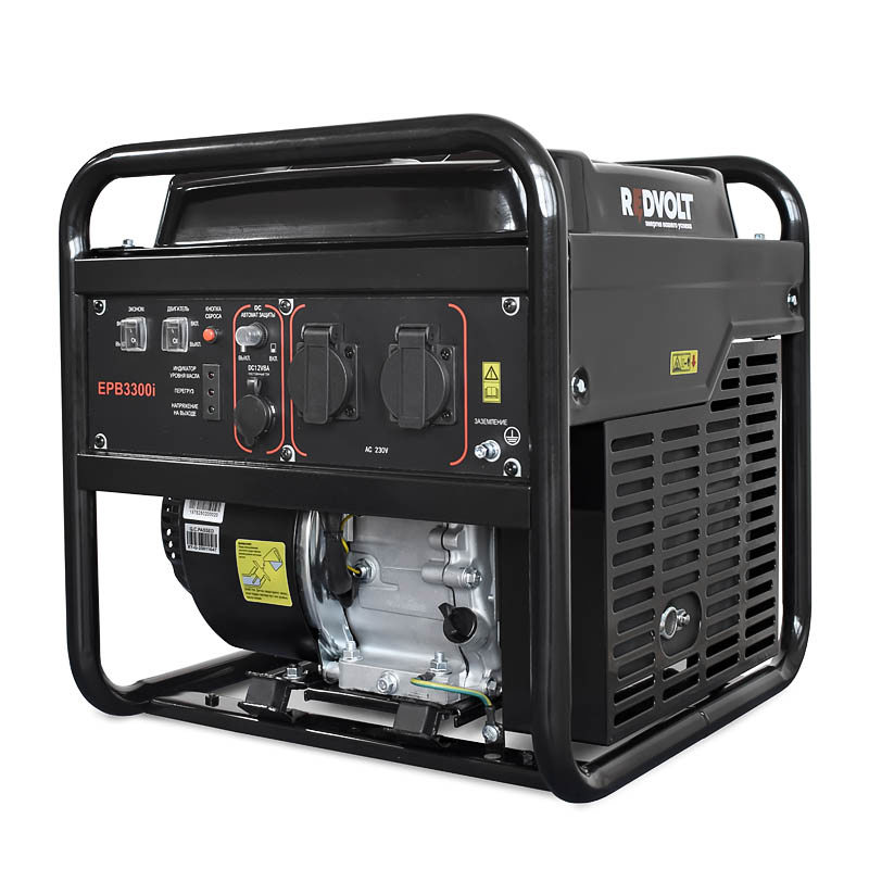 Изображение товара Генератор бензиновый Redvolt EPB3300i инверторная 3.3 кВт для дома и туризма