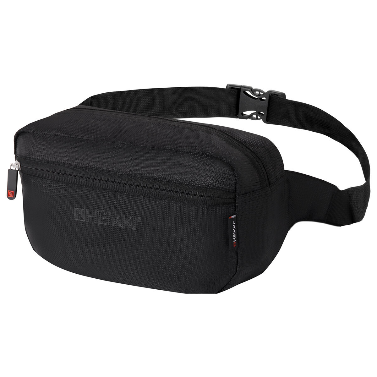 Изображение товара Поясная сумка Heikki 28x16x9 см черного цвета из полиэстера