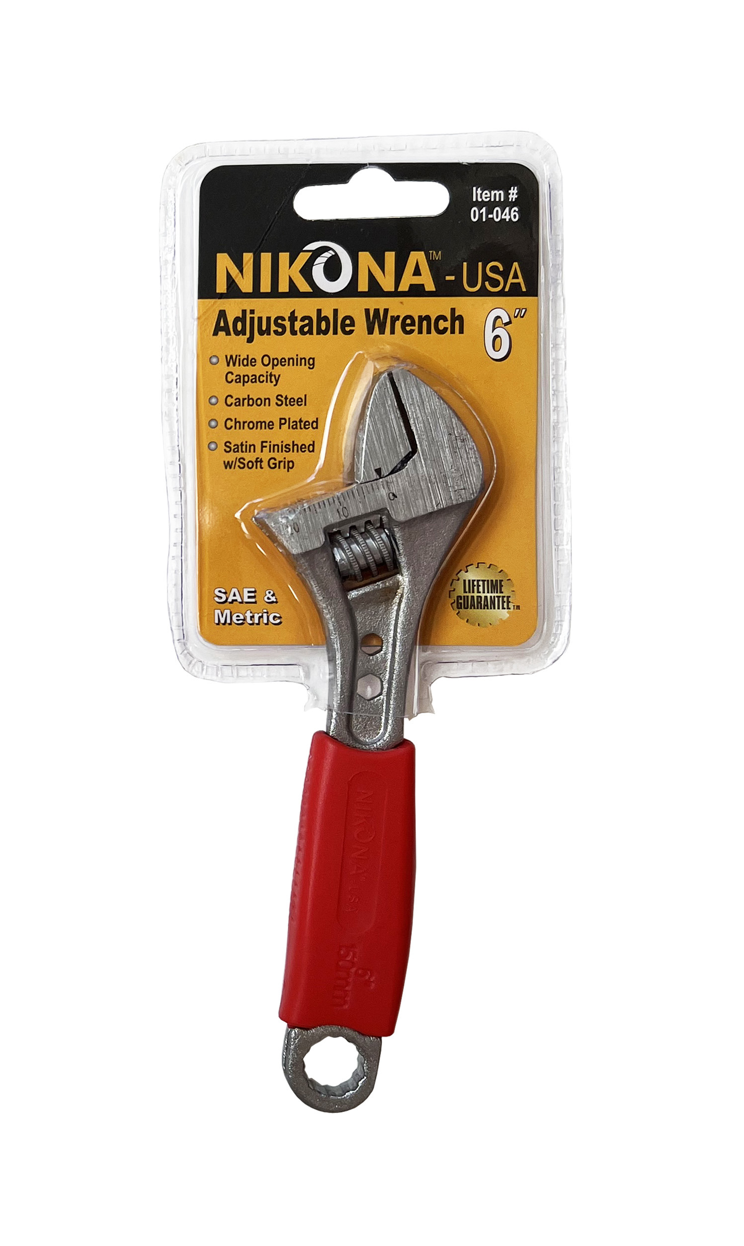 Изображение товара Разводной ключ Nikona 01-046 22 мм 155 мм для профессиональной работы