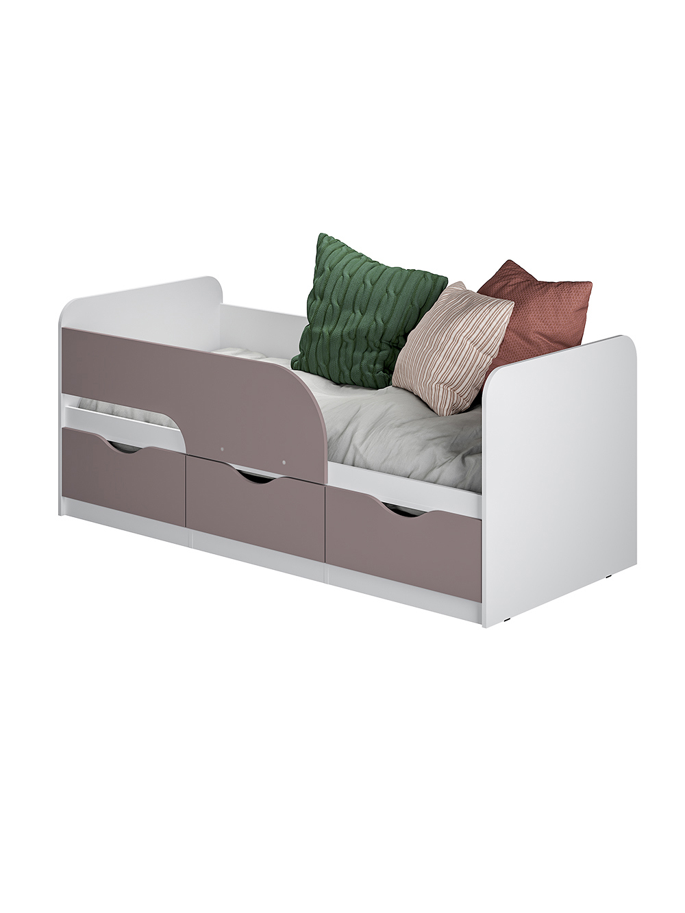 Изображение товара Кровать Bts Стандарт new 189.2x77x85.2 см ЛДСП цвет белый