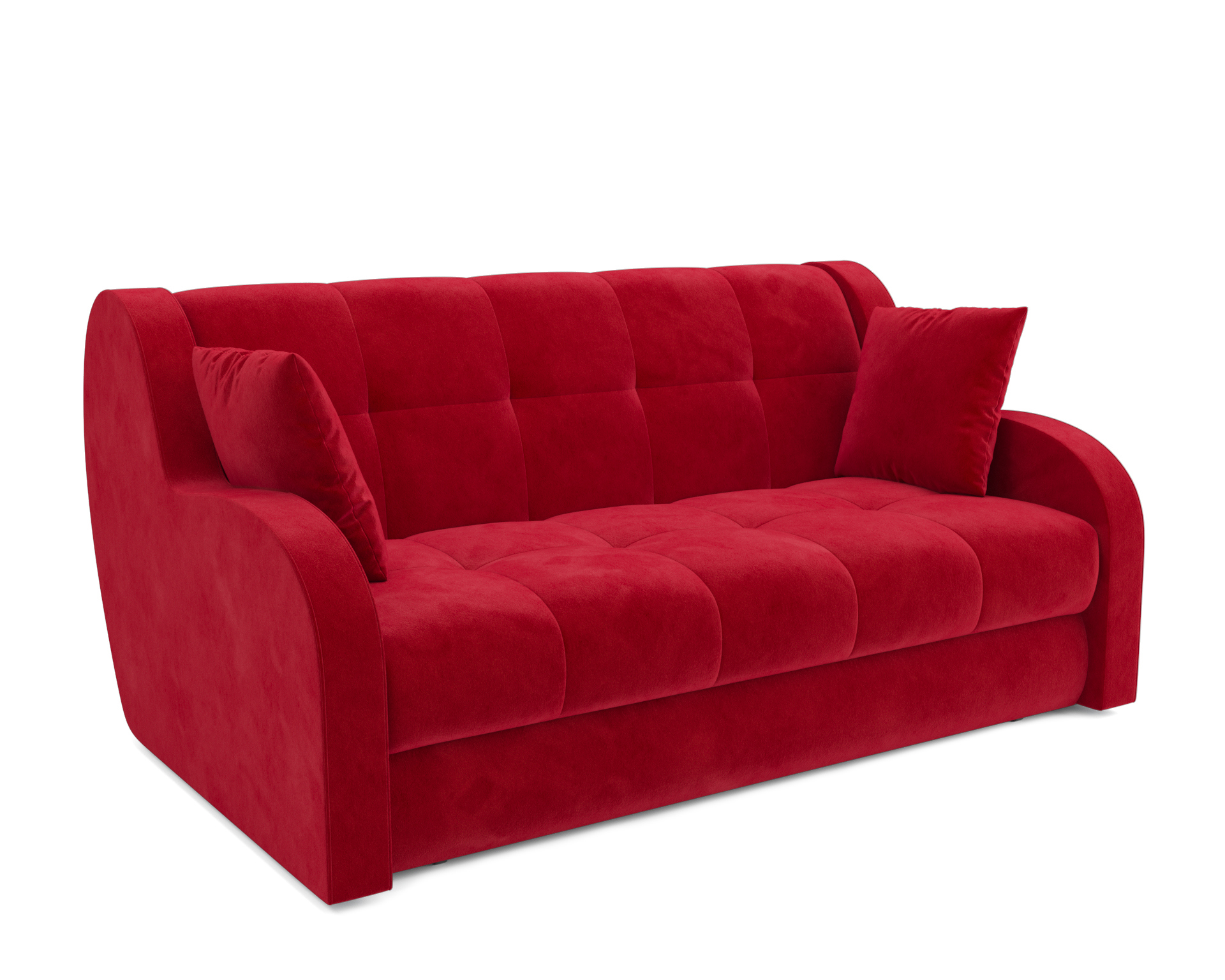Изображение товара Диван раскладной Мебель-арс Барон с механизмом Аккордеон, красный