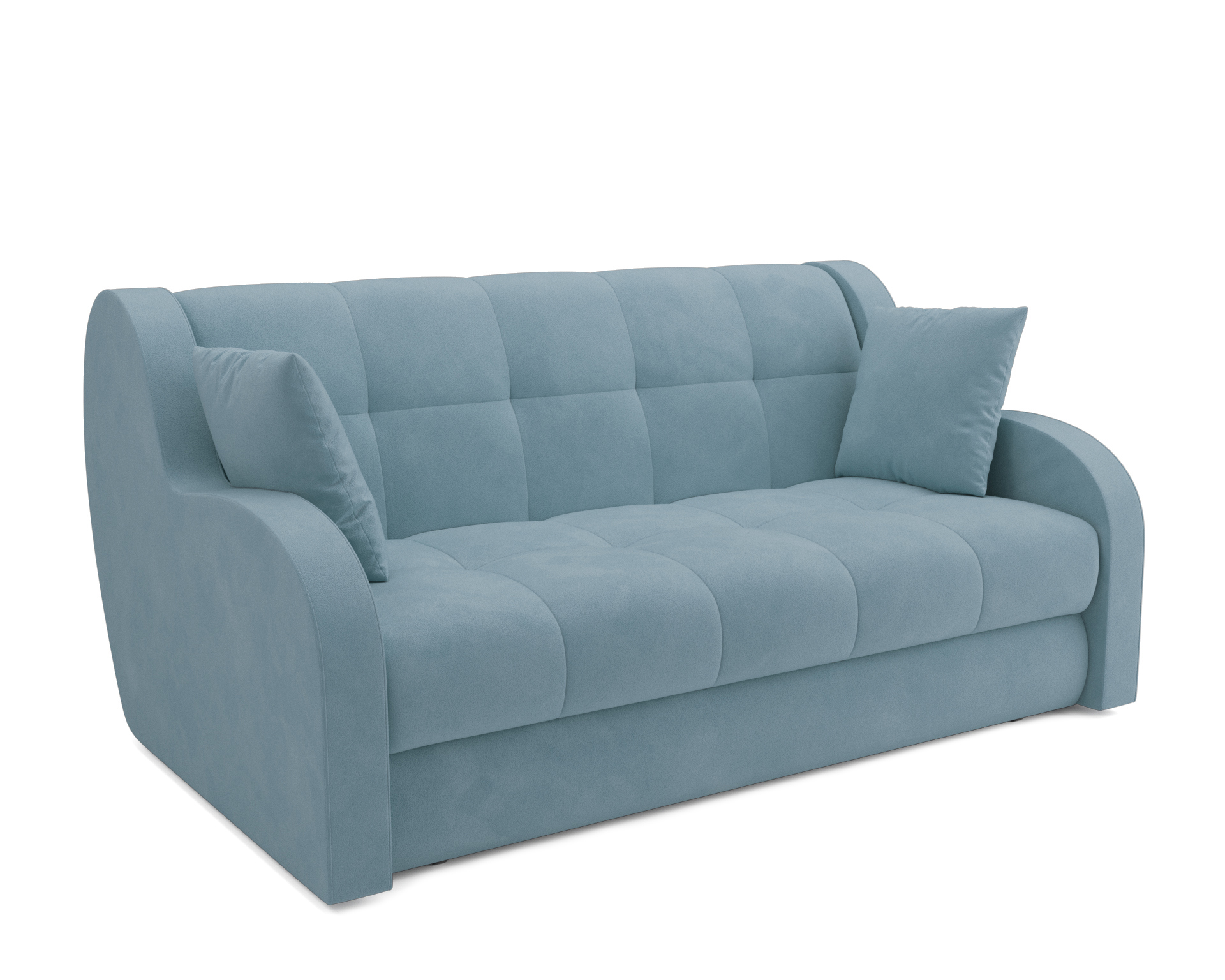 Изображение товара Диван раскладной Мебель-арс Барон 165x88x110 см велюр цвет голубой Luna 089