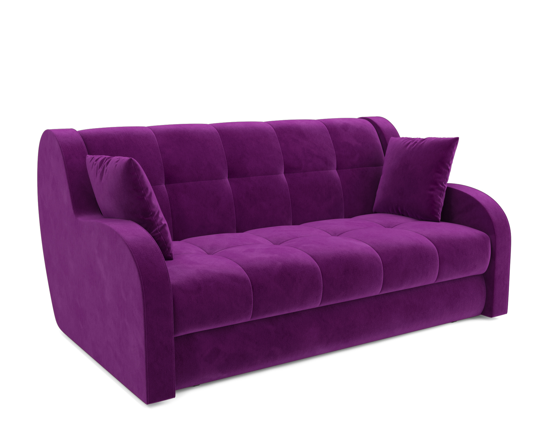 Изображение товара Диван раскладной Мебель-арс Барон ППУ 202x88x110 см рогожка цвет фиолетовый