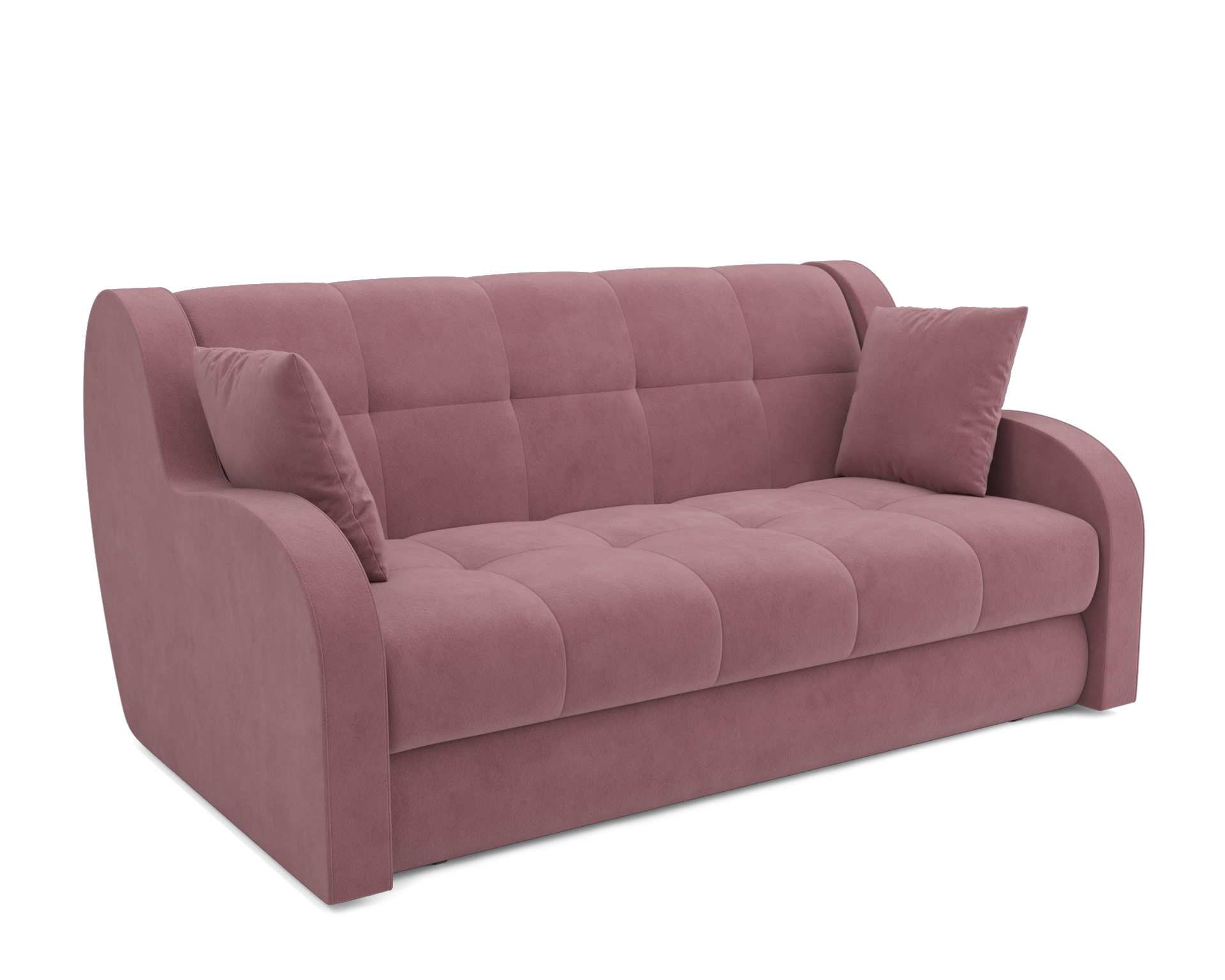Изображение товара Диван раскладной Мебель-арс Барон НПБ 165x88x110 см велюр цвет розовый