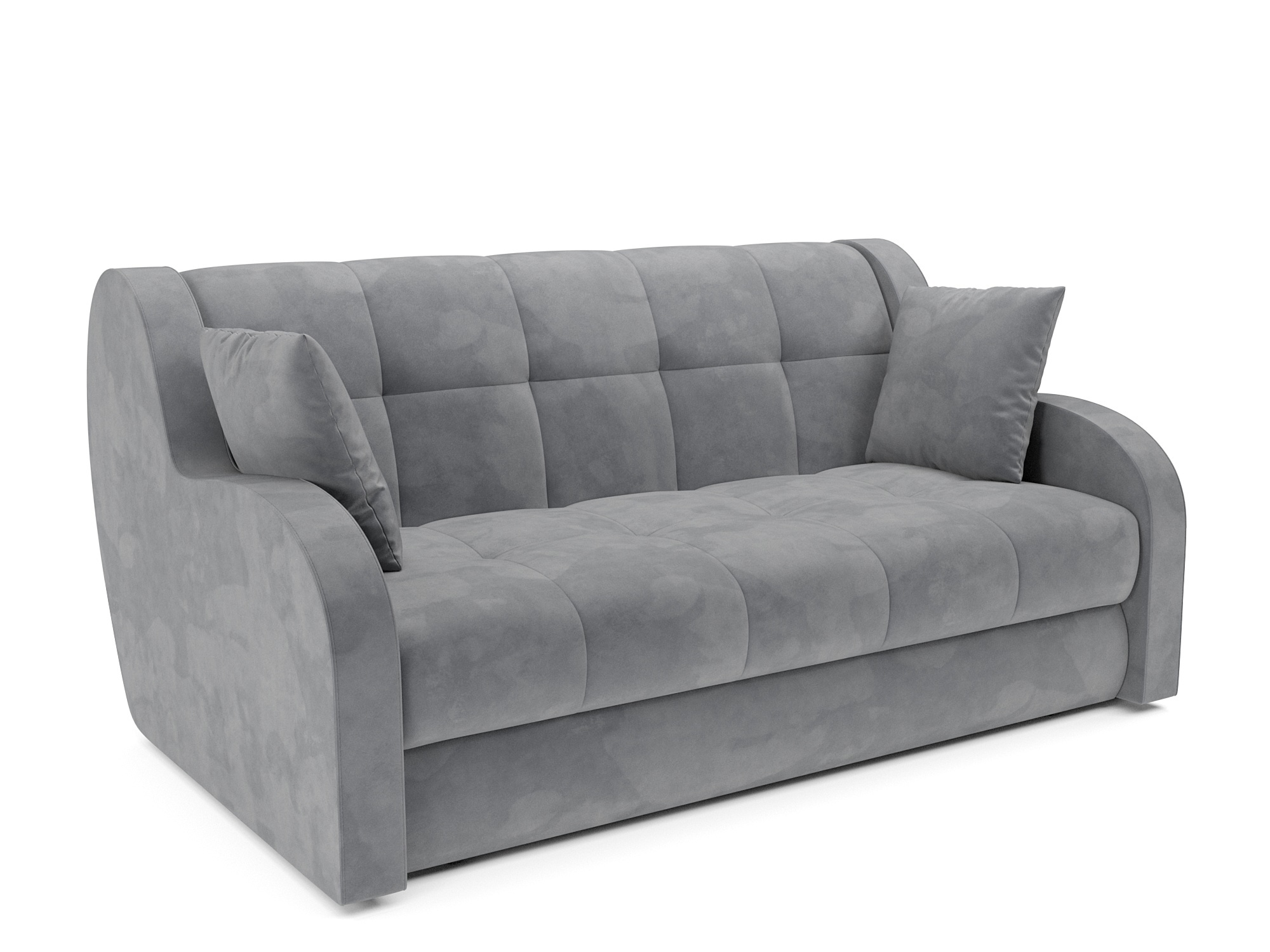 Изображение товара Диван раскладной Мебель-арс Барон 165x88x110 см велюр Vivaldi темно-серый