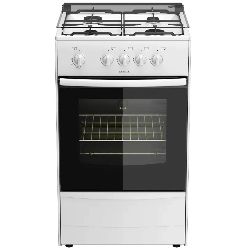 Изображение товара Газовая плита Дарина 1B GM441 002W белая механическая с хозяйственным отсеком