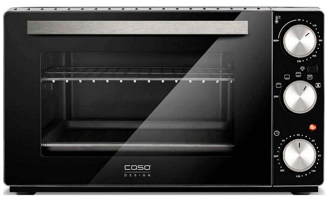 Изображение товара Мини-печь CASO TO 26 classic с грилем и таймером 26 л черная