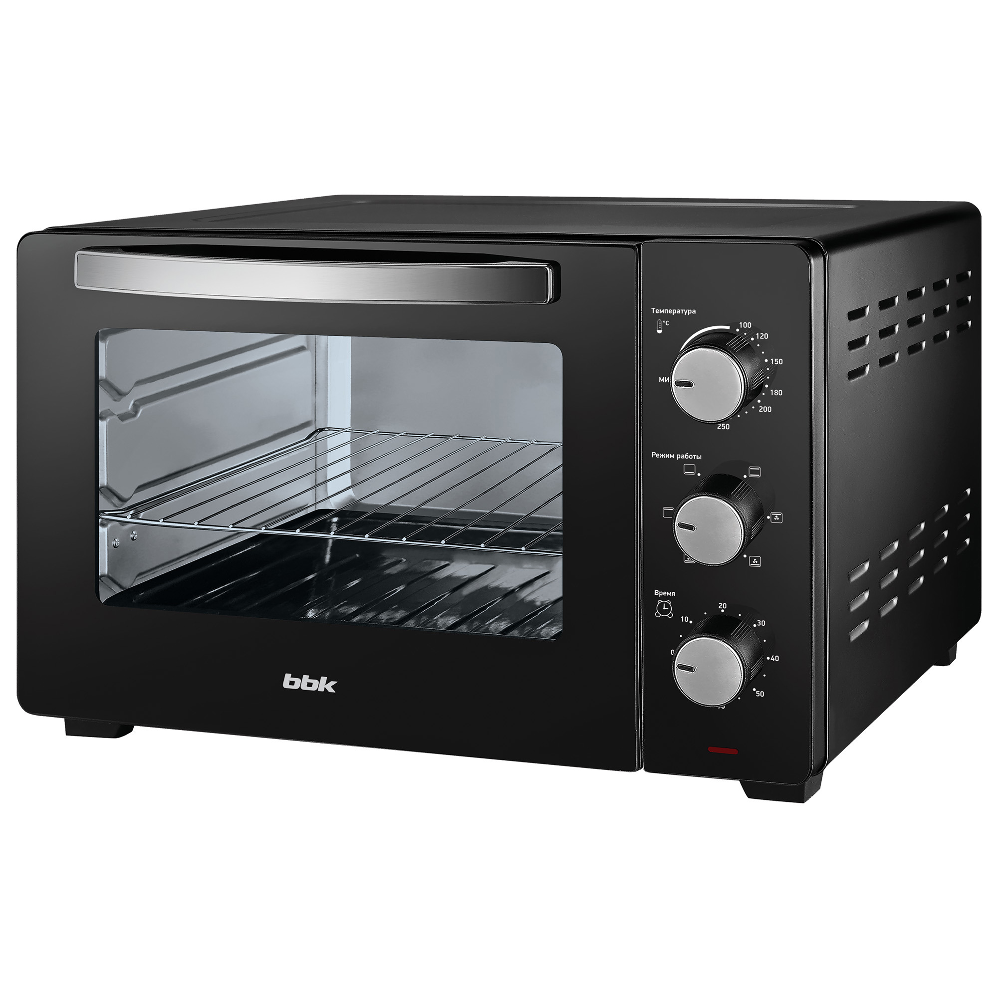 Изображение товара Мини печь BBK OE3037M 30 литров черный с грилем и конвекцией