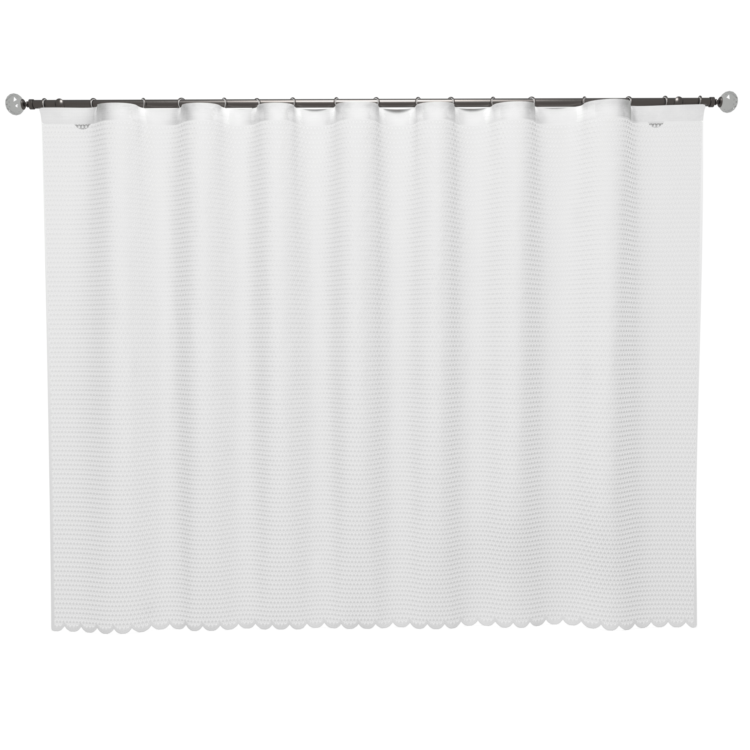 Изображение товара Тюль на ленте Тренд 160x200 см белый однотонный для кухни и комнаты