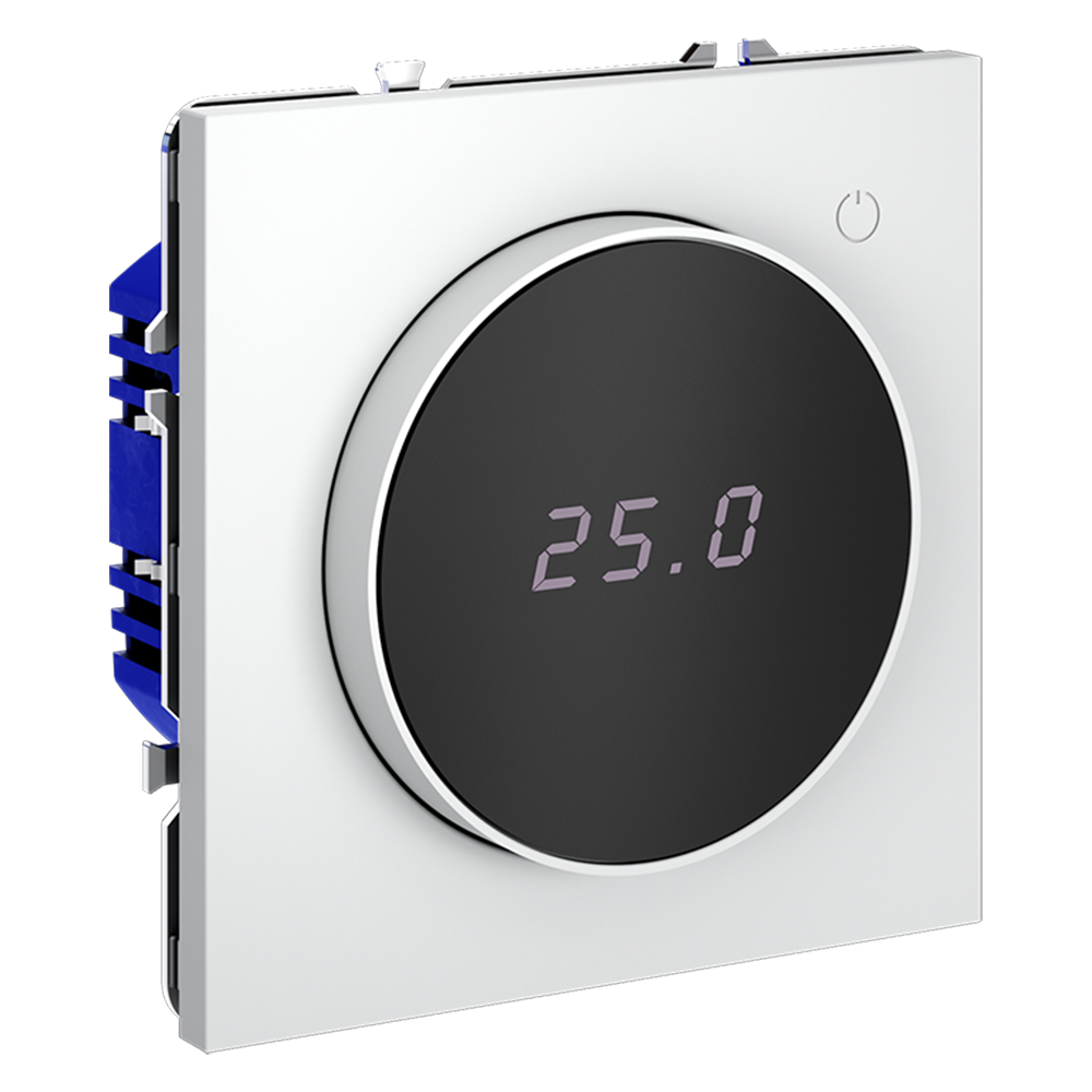 Изображение товара Электронный терморегулятор Voltum S70 VLS070102 с дисплеем и датчиком для теплого пола белый