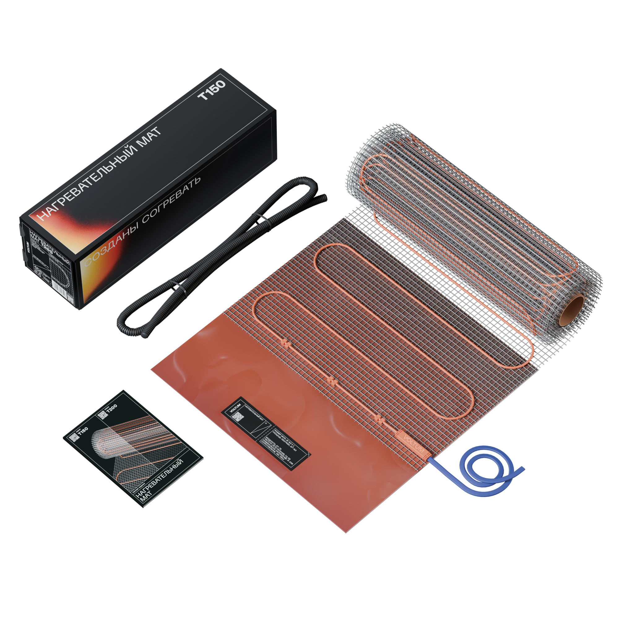 Изображение товара Нагревательный мат Voltum 9 м² 150 Вт VLT01-150-9.0 для отопления пола