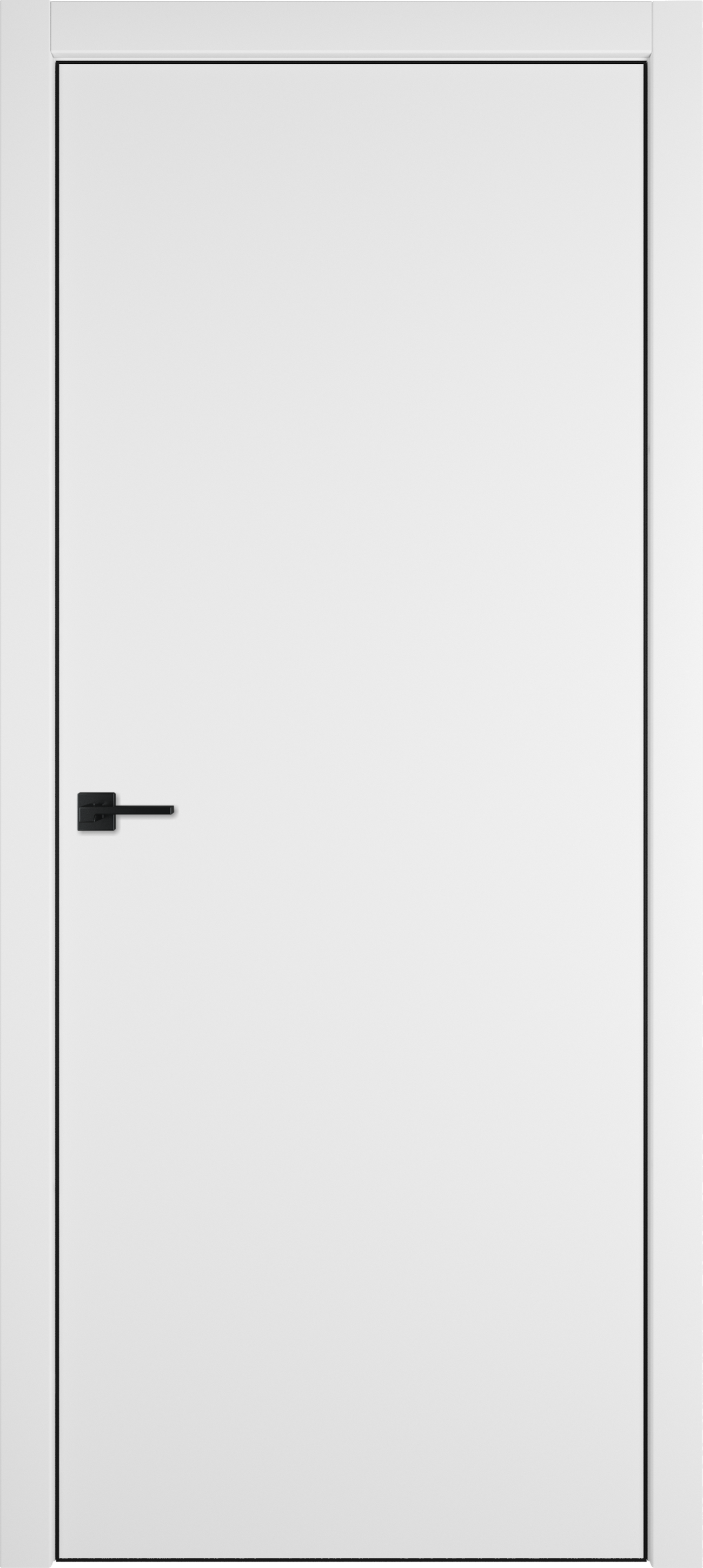 Изображение товара Скрытая дверь VFD Urban Z глухая 200x70см ПВХ цвет emalex ice со скрытыми петлями и магнитной защёлкой