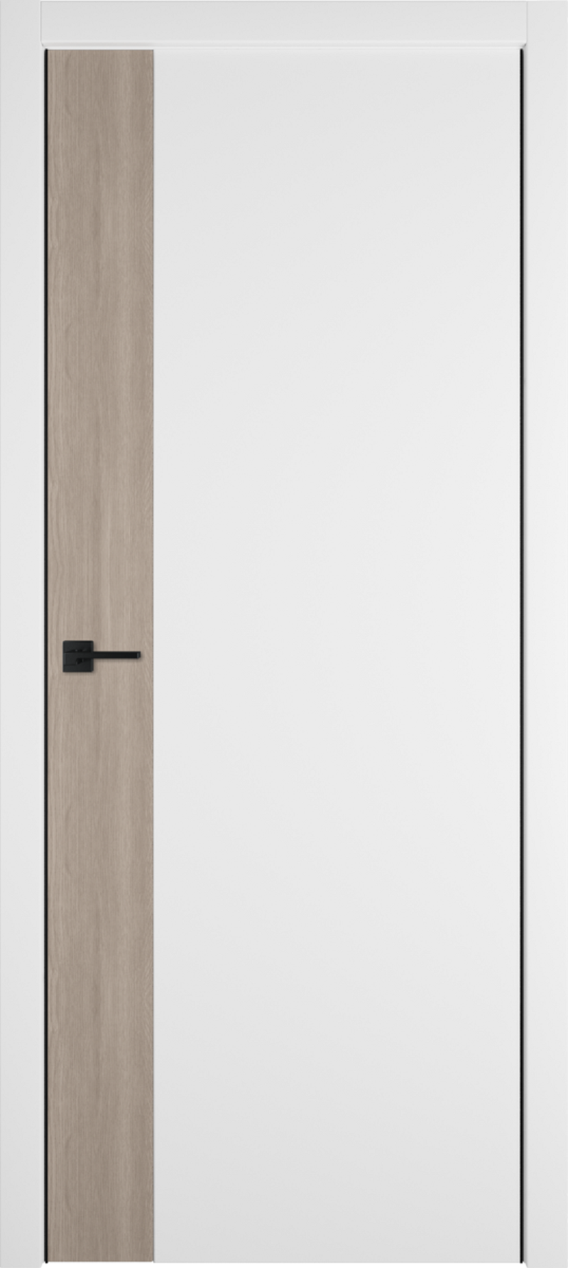 Изображение товара Комплект межкомнатной двери Vfd Urban V глухая 200x60см ПВХ цвет emalex ice/red oak вертикальный с коробом и наличниками