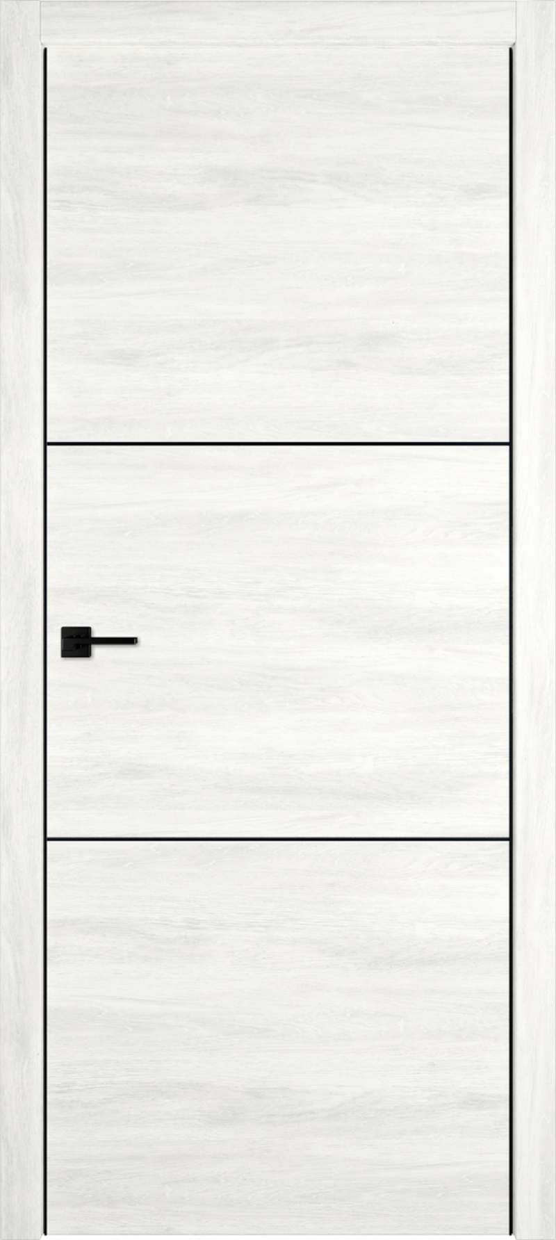 Изображение товара Комплект межкомнатной двери Vfd Urban 2 глухая 200x80см ПВХ цвет nord vellum с коробом и наличниками