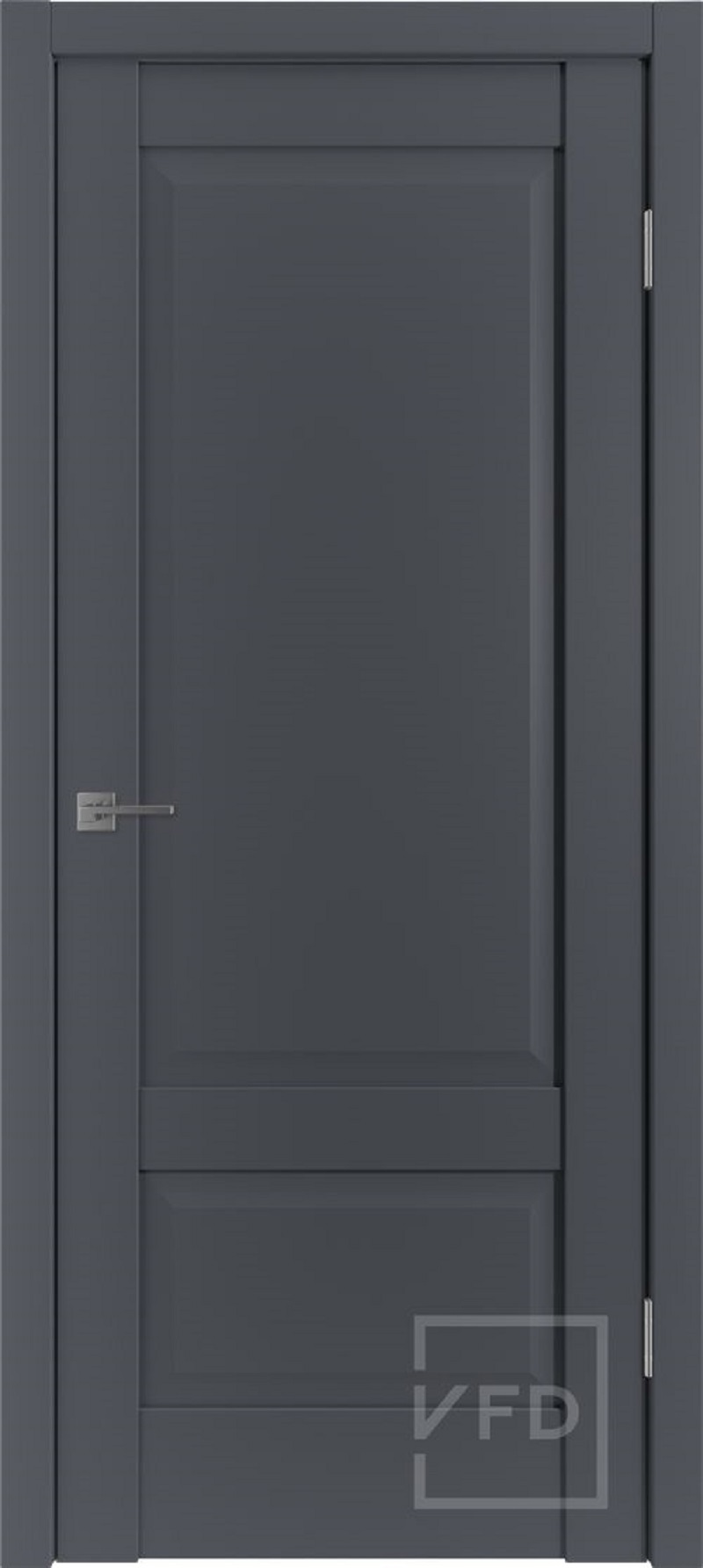 Изображение товара Комплект межкомнатной глухой двери Vfd Emalex ER2 200x80см ПВХ onyx