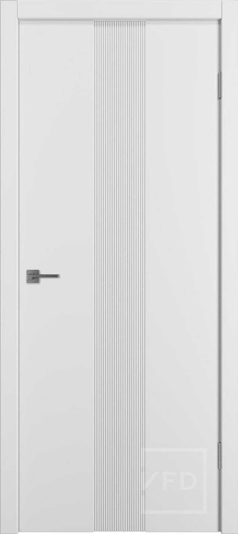 Изображение товара Комплект межкомнатной глухой двери Vfd Graphica VR 200x80 ПВХ Satin blank
