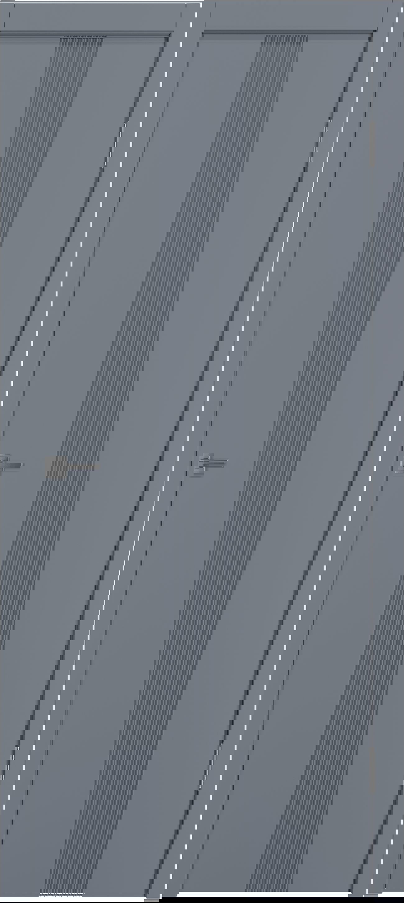 Изображение товара Комплект межкомнатной двери Vfd Graphica VR глухая 200x70см ПВХ цвет titan fresco с коробом и наличниками