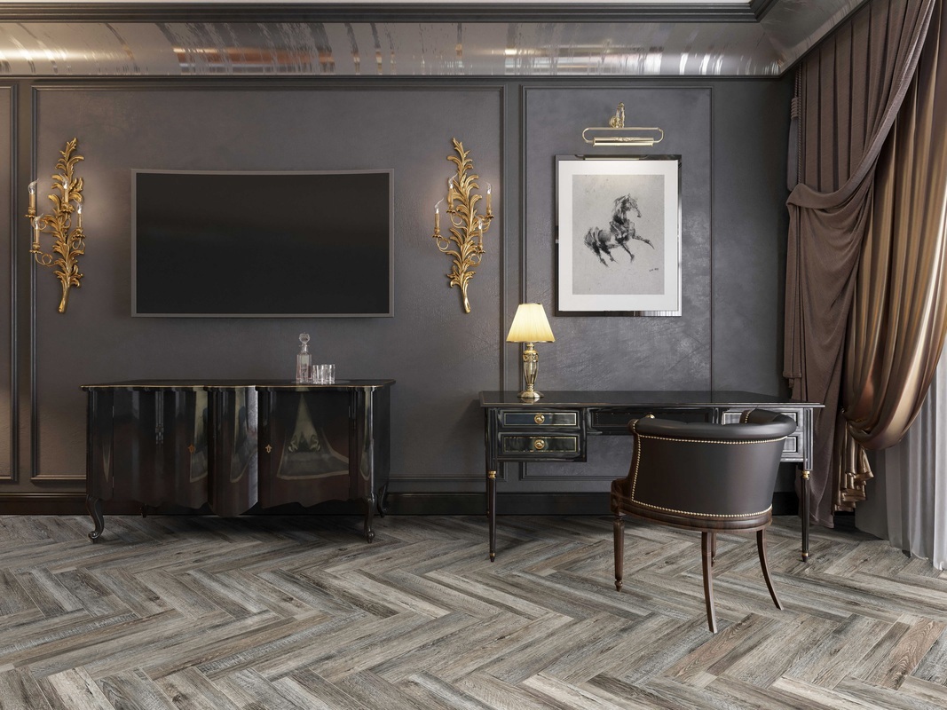 Изображение товара SPC плитка CronaFloor Дуб Реймс 42 класс толщина 4.5 мм 1.31 м², водостойкая