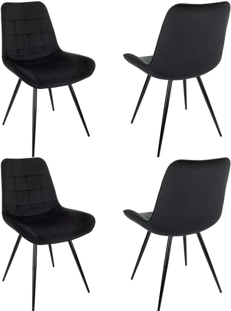 Изображение товара Стул для дома Бюрократ CH-K2_4 комплект 4шт черный Holland 75 металл черный на ножках