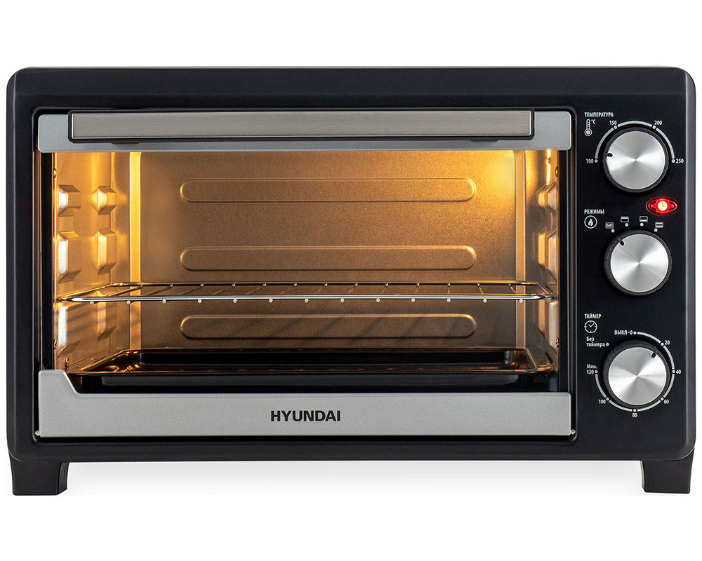 Изображение товара Мини-печь Hyundai MIO-HY072 23 л, серебристый/черный