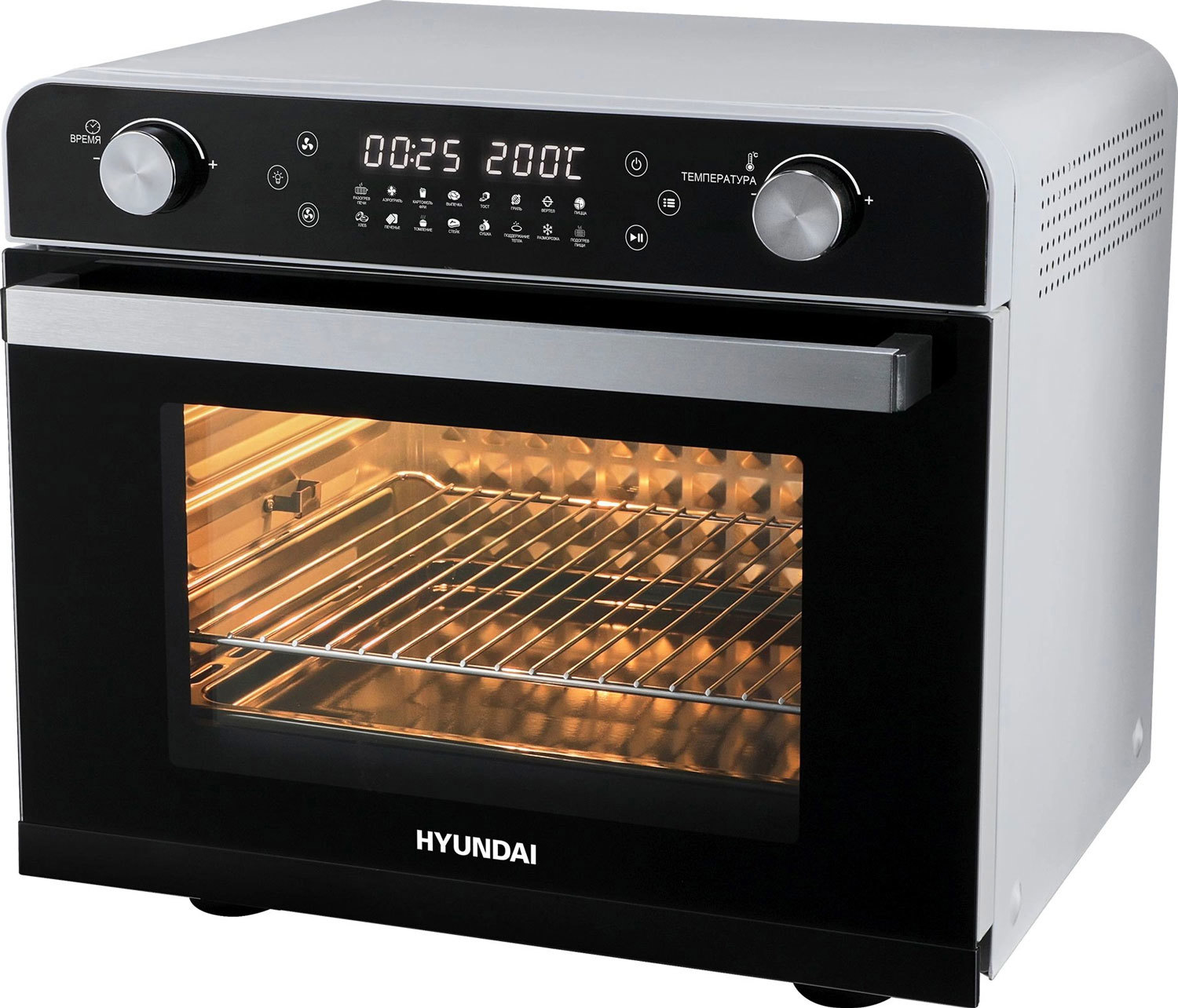 Изображение товара Мини-печь Hyundai MIO-HY087 36 л электропечь с функциями гриль и конвекция
