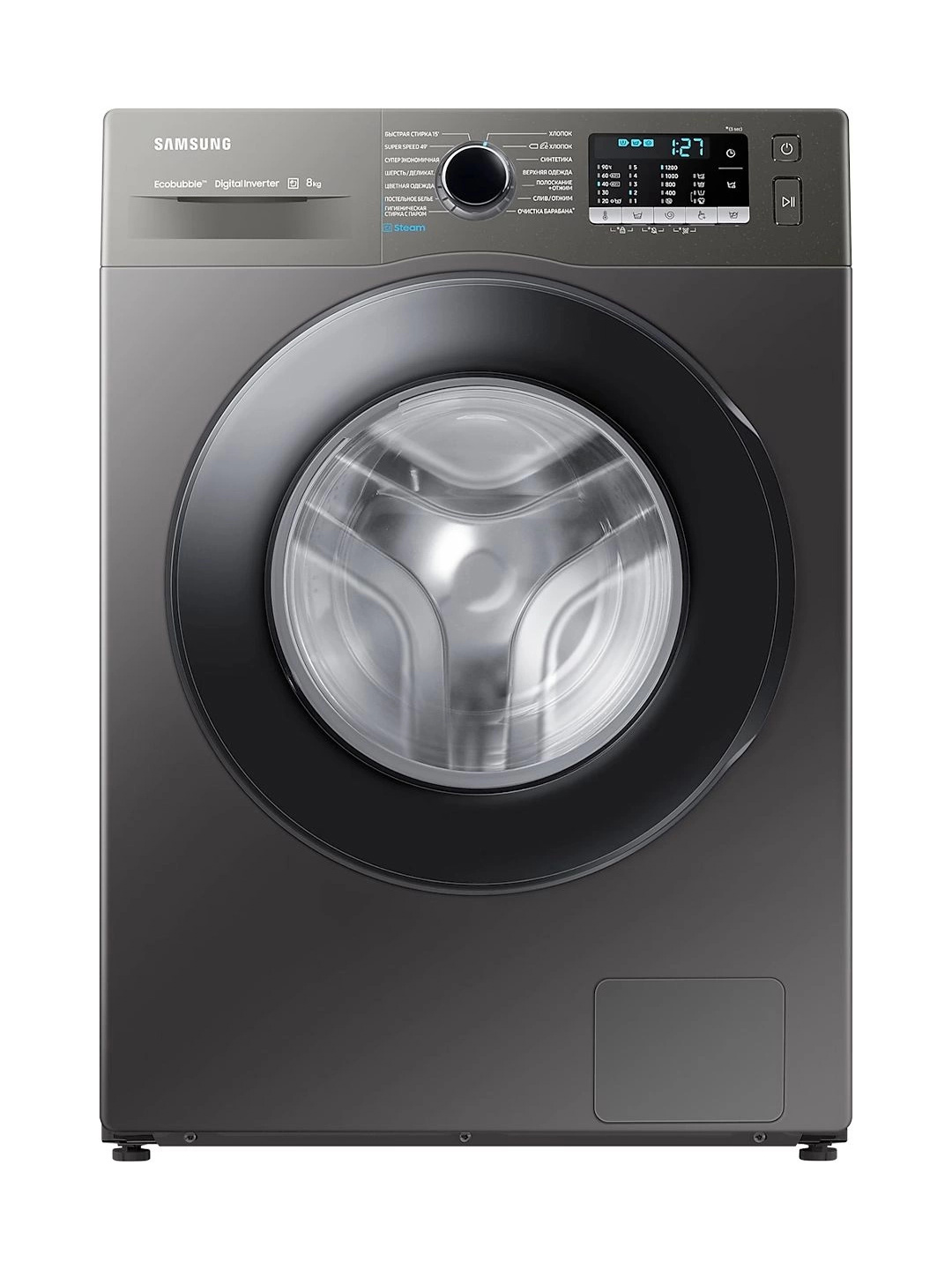 Изображение товара Стиральная машина Samsung WW80AGAS22AX/LD 8 кг черный фронталь 1 год гарантия