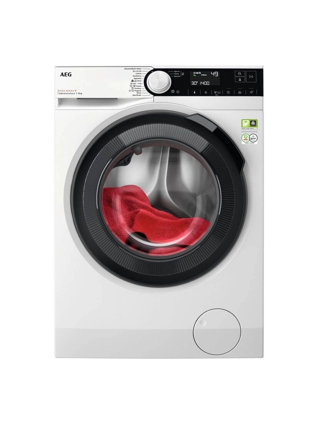 Изображение товара Стиральная машина AEG LFR93946UE 9 кг фронталка с инвертером белая