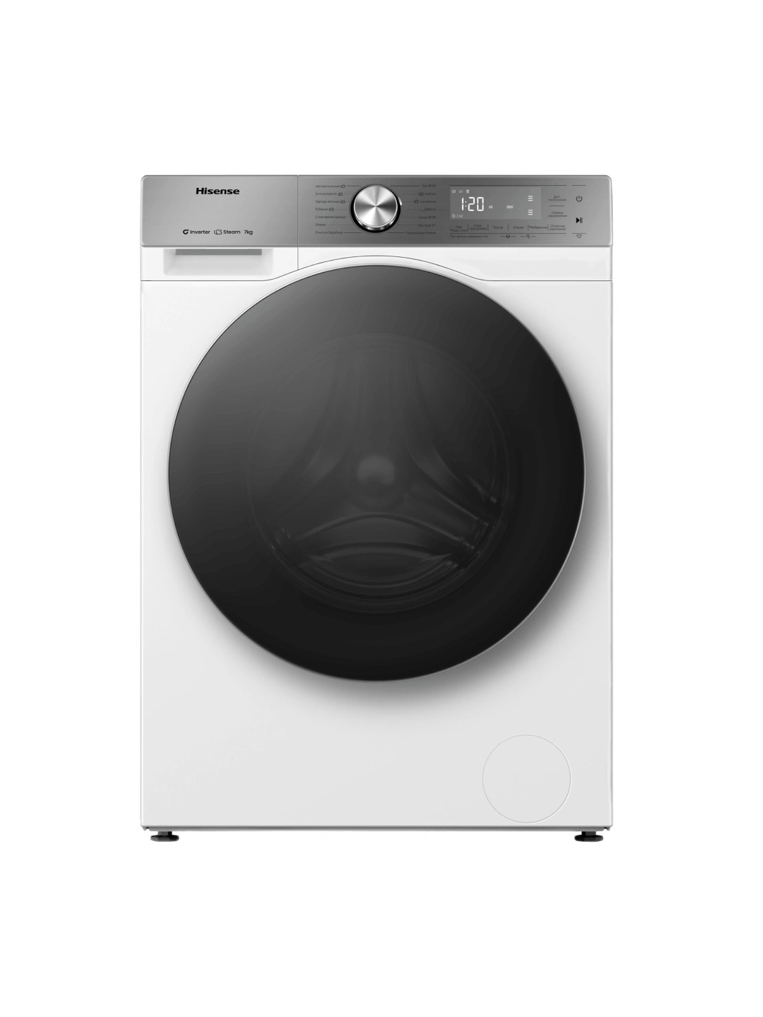 Изображение товара Стиральная машина Hisense WF5S7041BW3 7 кг фронтальная с инвертором белая