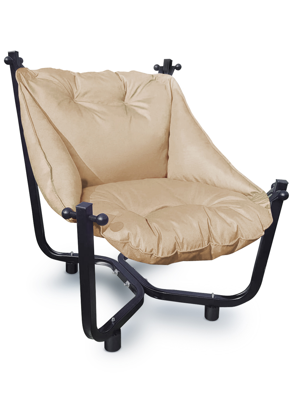 Изображение товара Кресло садовое Отдых KNZ бежевое, металл и текстиль, 74x80x87 см