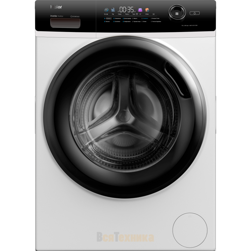 Изображение товара Стиральная машина Haier HW70-BP12269 7 кг фронтальная защита от детей Россия