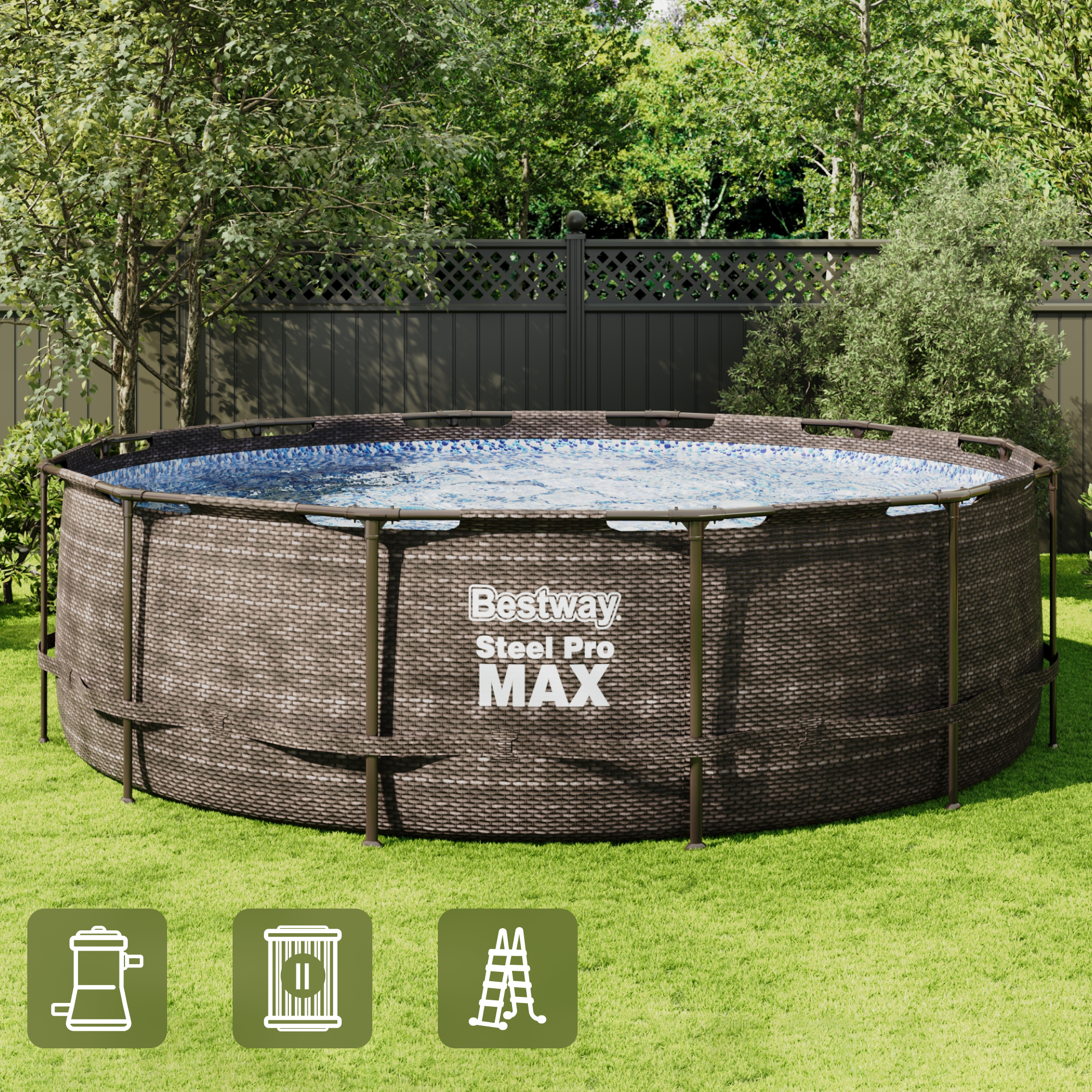 Бассейн каркасный Bestway 5614X BW ø366 h100 см 9150 л