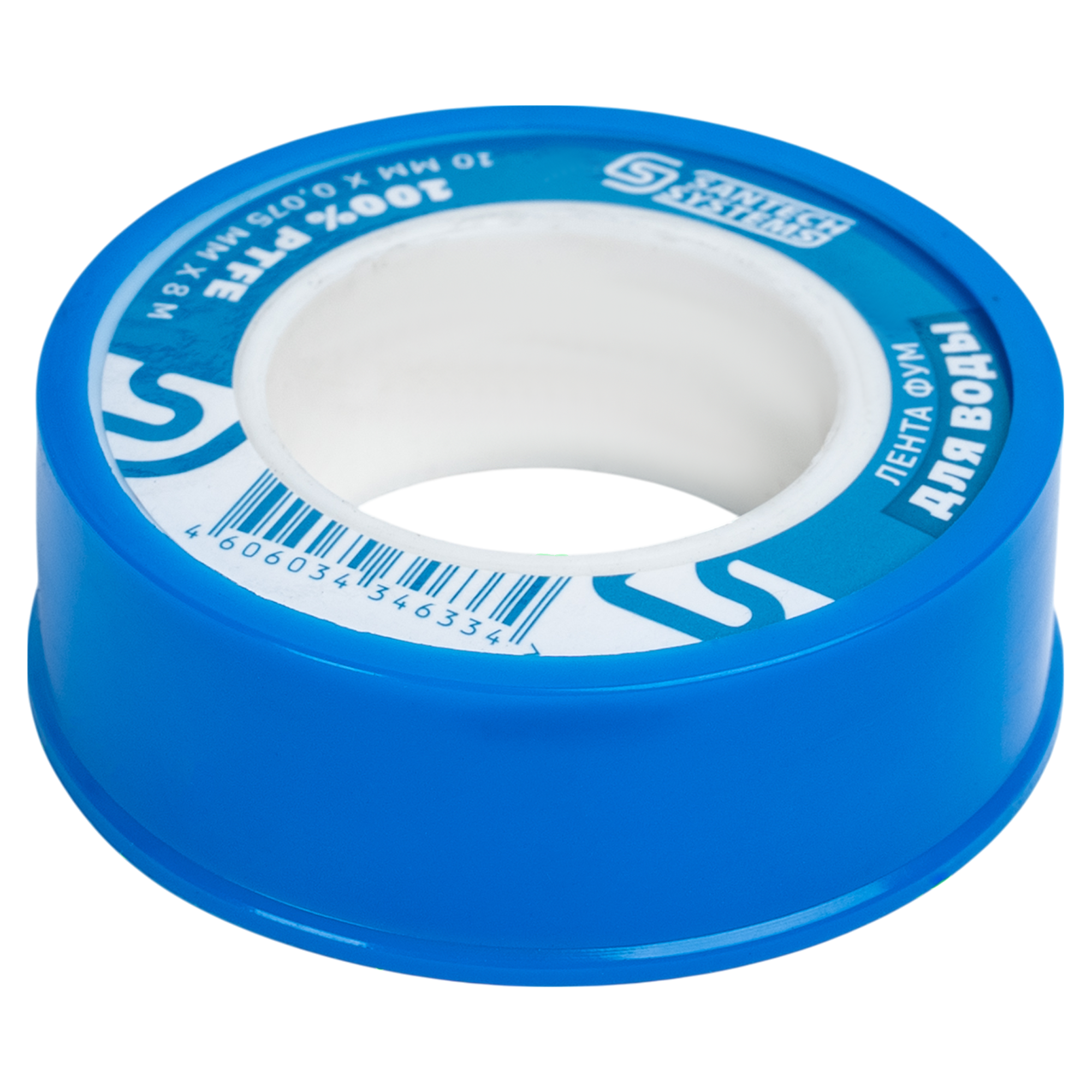 Изображение товара Лента-фум для воды 10x0.075 мм 8 м PTFE