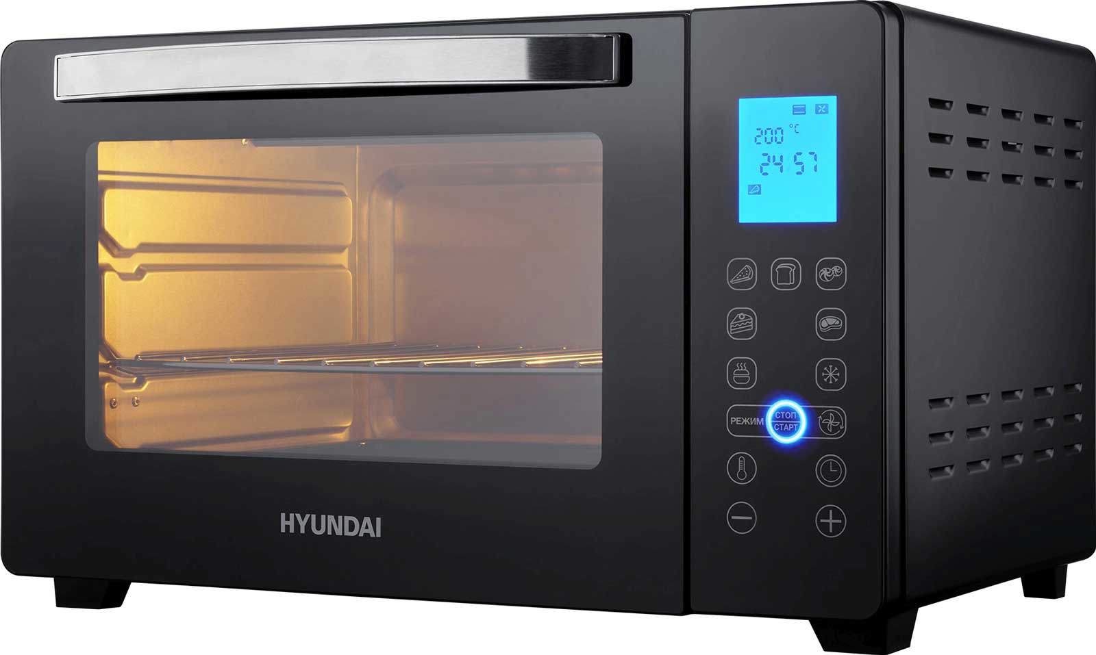 Изображение товара Мини-печь Hyundai MIO-HY096 28 л электропечь с конвекцией сенсорное управление